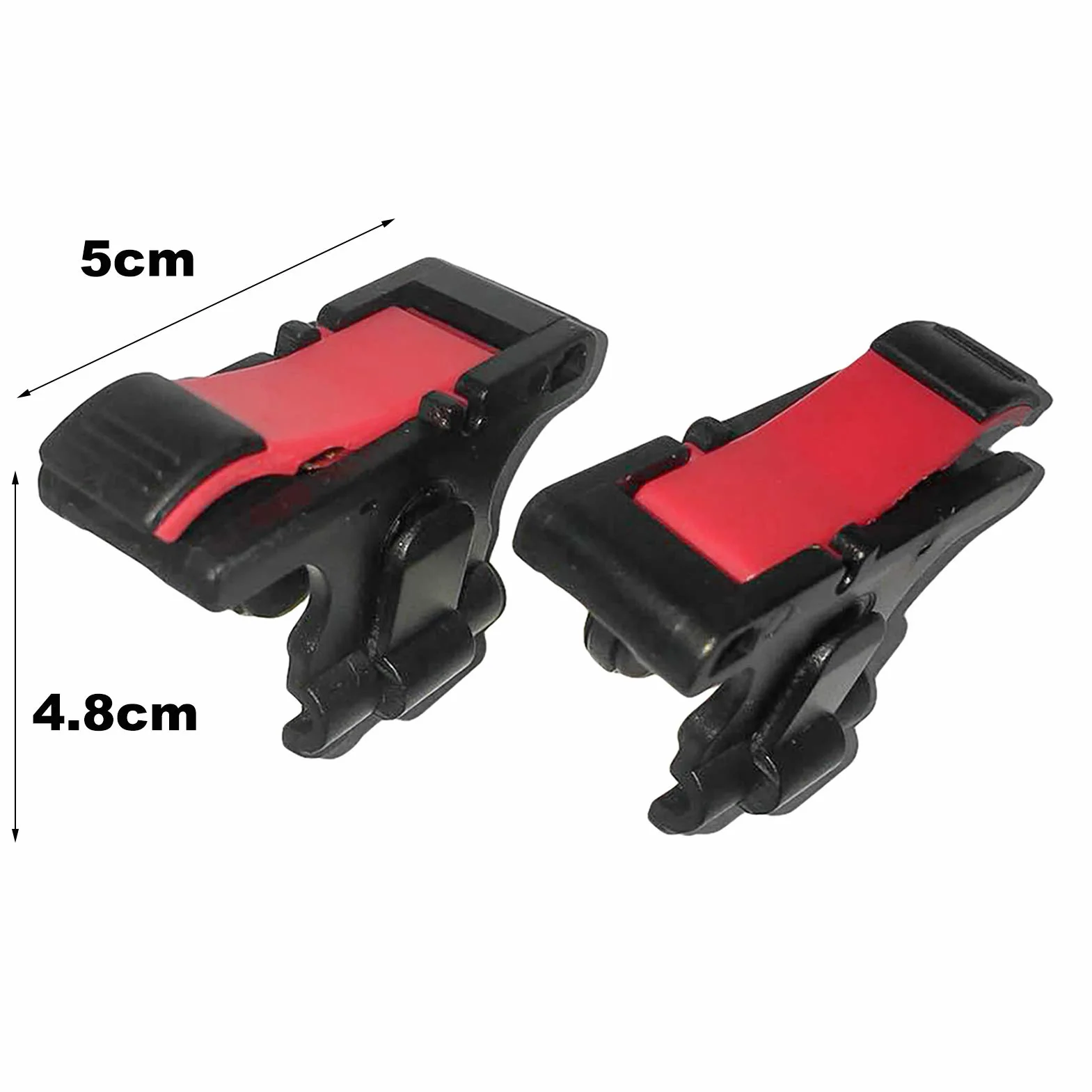 Gamepad per dispositivi mobili PUBG Mobile/Fortnitee Mobile/Call of Duty Mobile, gioco mobile Trigger Joystick Gamepad per iPhone/Android, scatto sensibile e mira L1R1 Trigger Nero