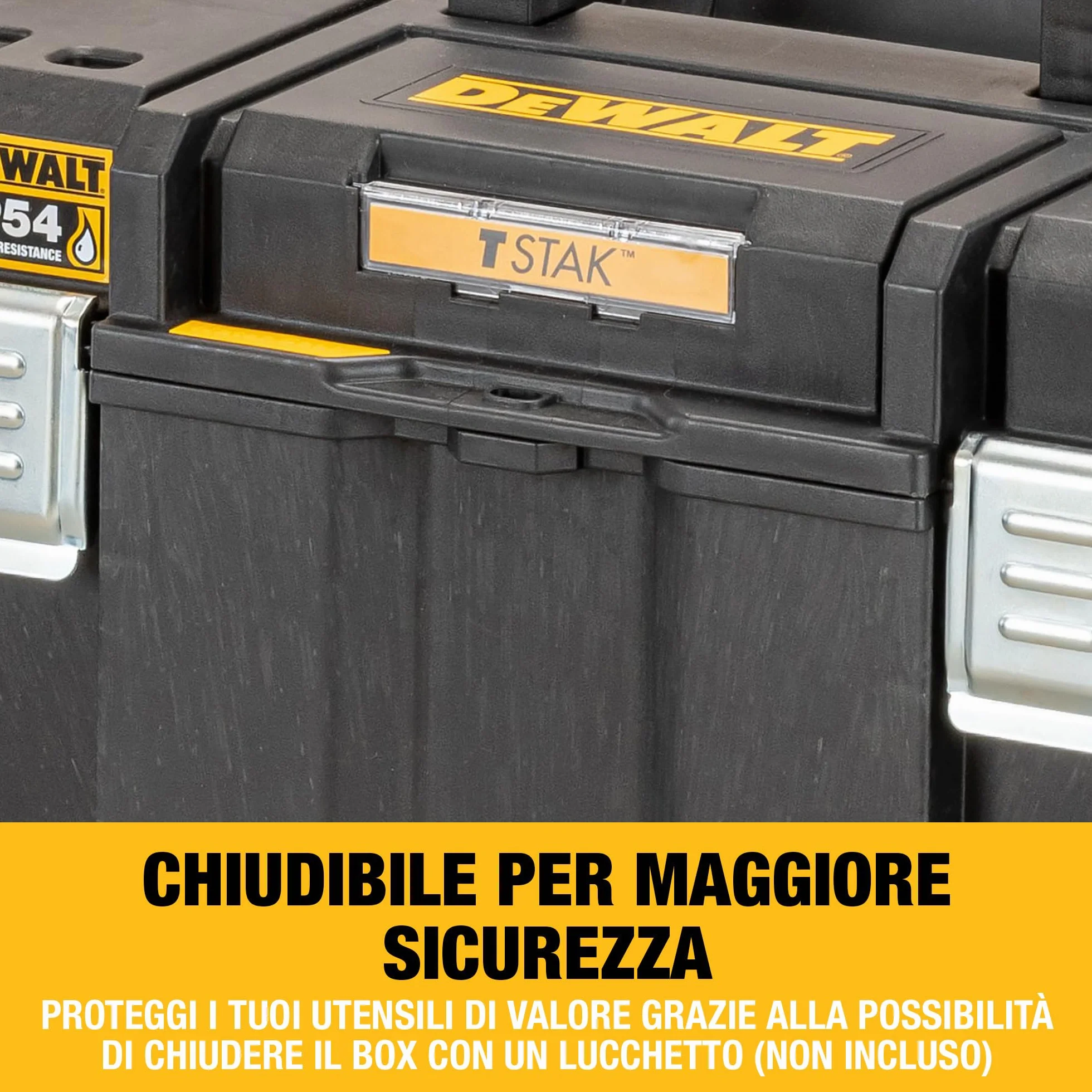 DEWALT TSTAK VI Unità profonda porta elettroutensili con vasca portaoggetti DWST83346-1