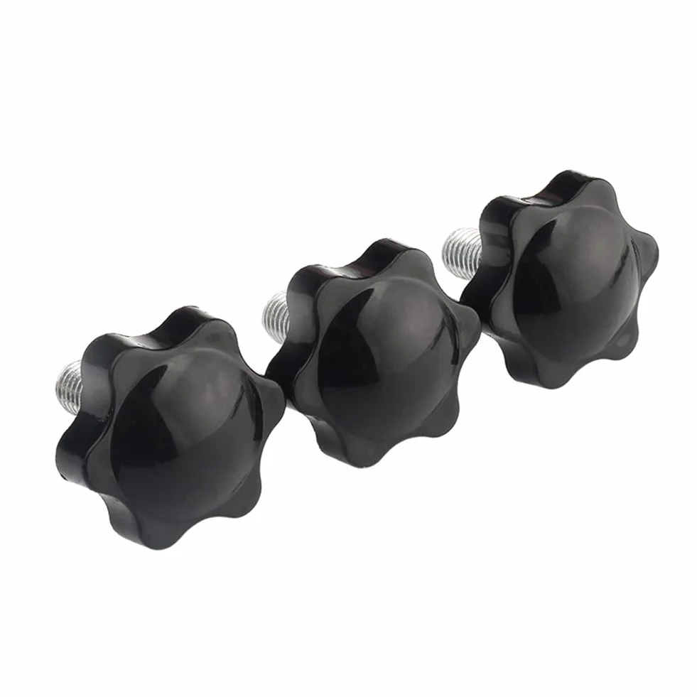 Maniglia Bloccaggio Vite Manopola M10 Filettatura Maschio Plastica Testa a Stella Dadi
