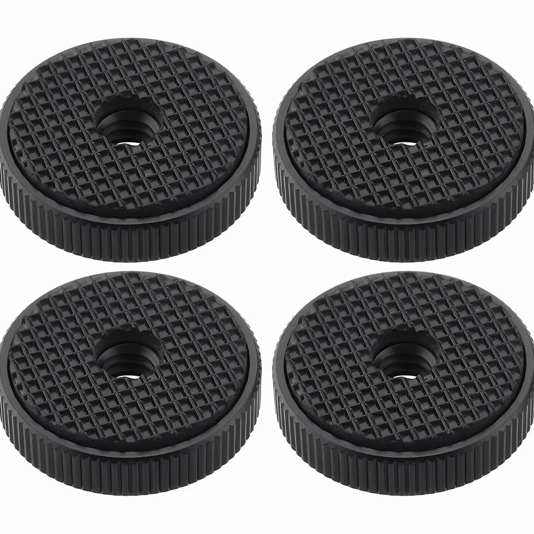 4 Pezzi 1/4" Macchina Fotografica In Rotella Del Pollice Femmina, 26x6.5mm, Dado Bloccaggio Della Macchina Fotografica Adattatore Per Macchina Fotografica Al Microfono Treppiede Collegamento