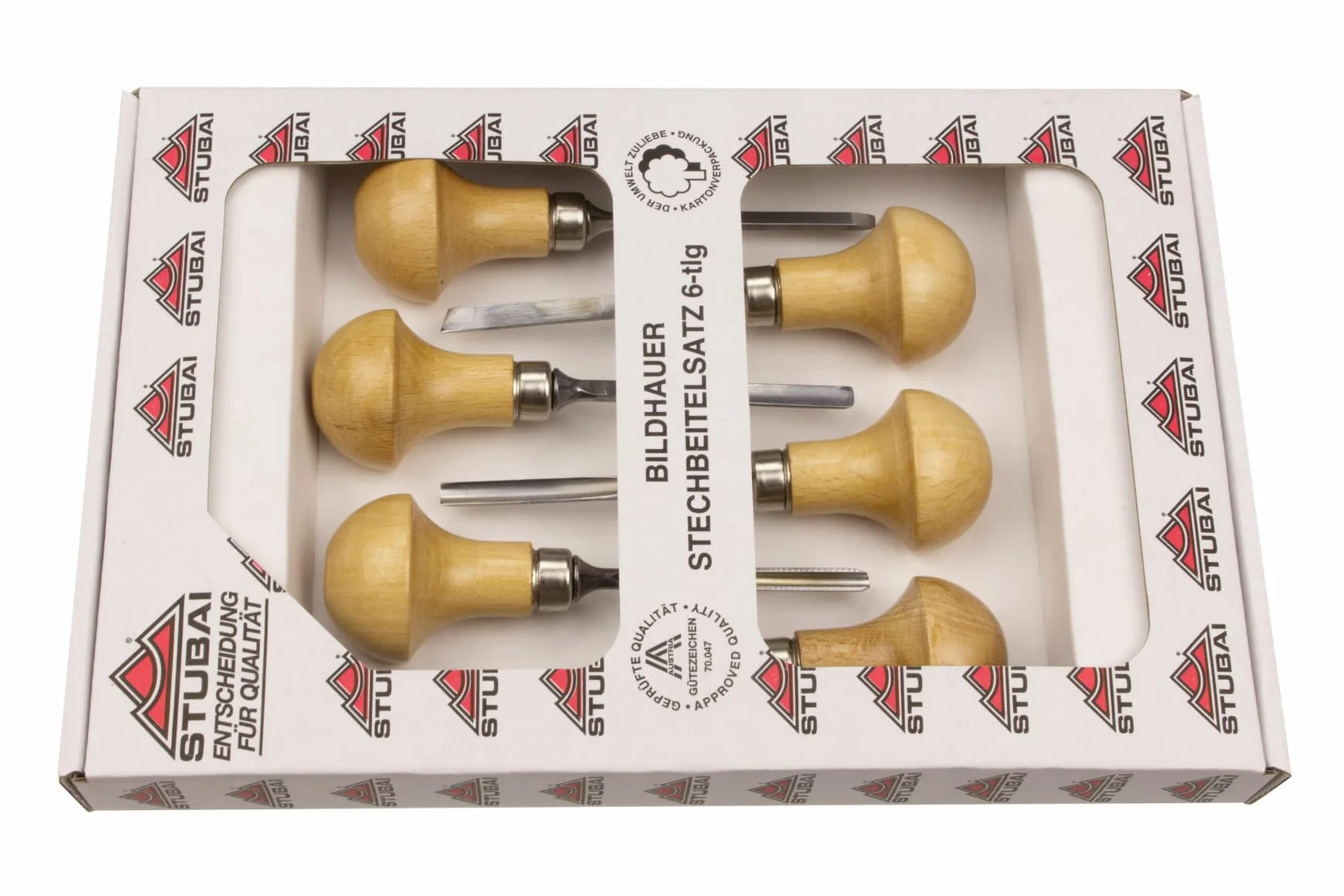 Stubai 580006 Set di Sgorbie 'Micro', 6 Pezzi