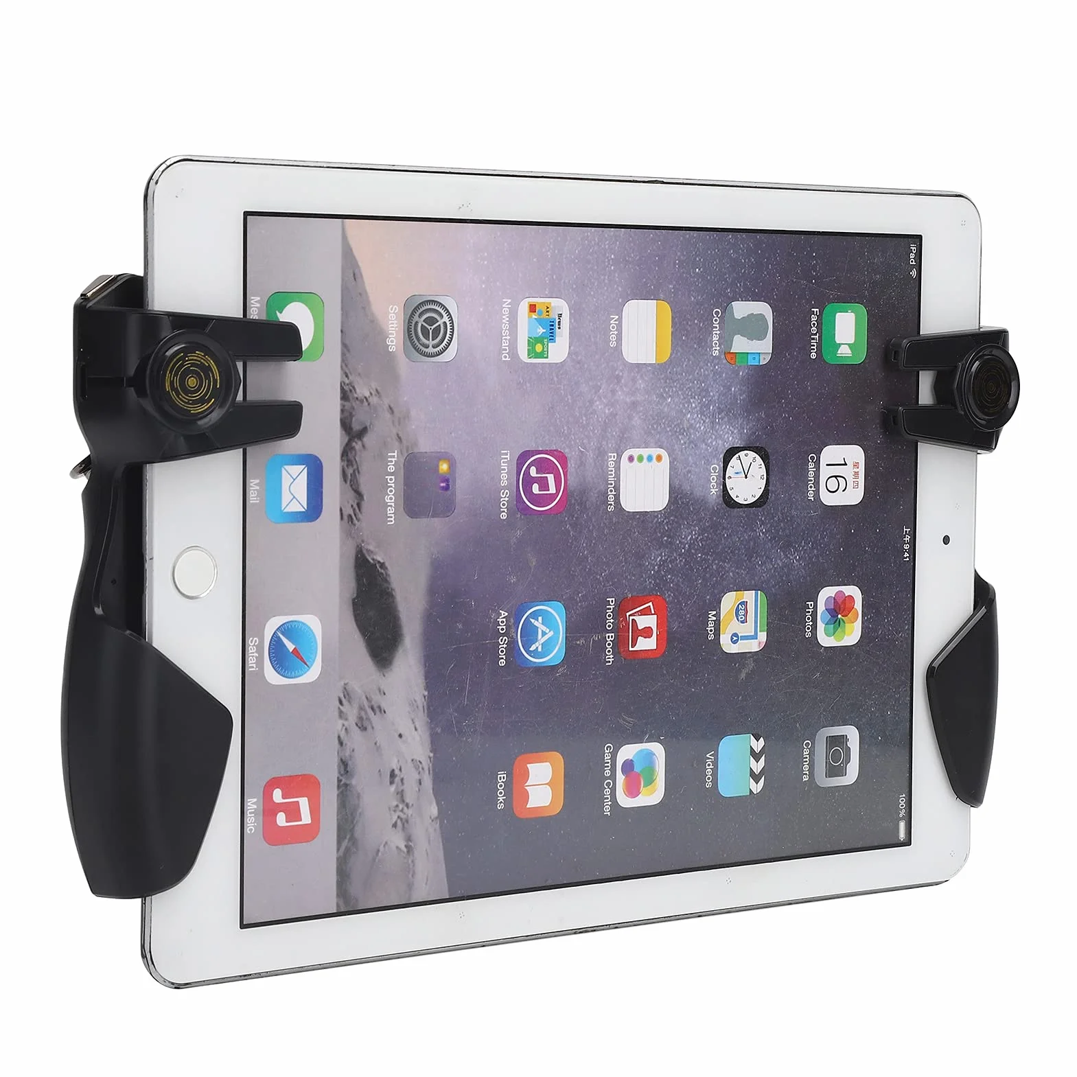 Trigger del Joystick del Gioco del Tablet 4 Grilletti Funzionamento a 6 Dita Controller della Maniglia del Gioco Mobile Trigger di Tiro Ergonomico del Gamepad Ad Alta Sensibilità per Android Tablet