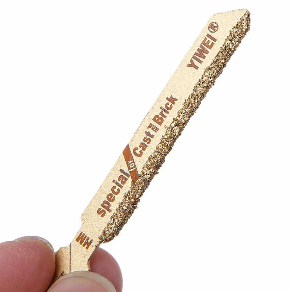 3 Pezzi 3" T150 Carbide Grain 50 Grit T-Shank Lame per seghetto Alternativo Utensile da Taglio per Piastrelle in Ceramica