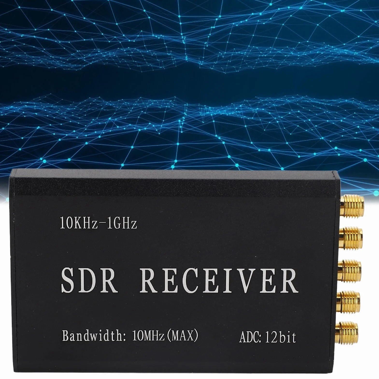 Ricevitore Radio Software-defined Semplificato Kit Ricevitore SDR USB Risoluzione 12 Bit 10k‑1GHz Larghezza di Banda 10MHz, Compatibile con GNURadio/SDR Touch, Adatto per
