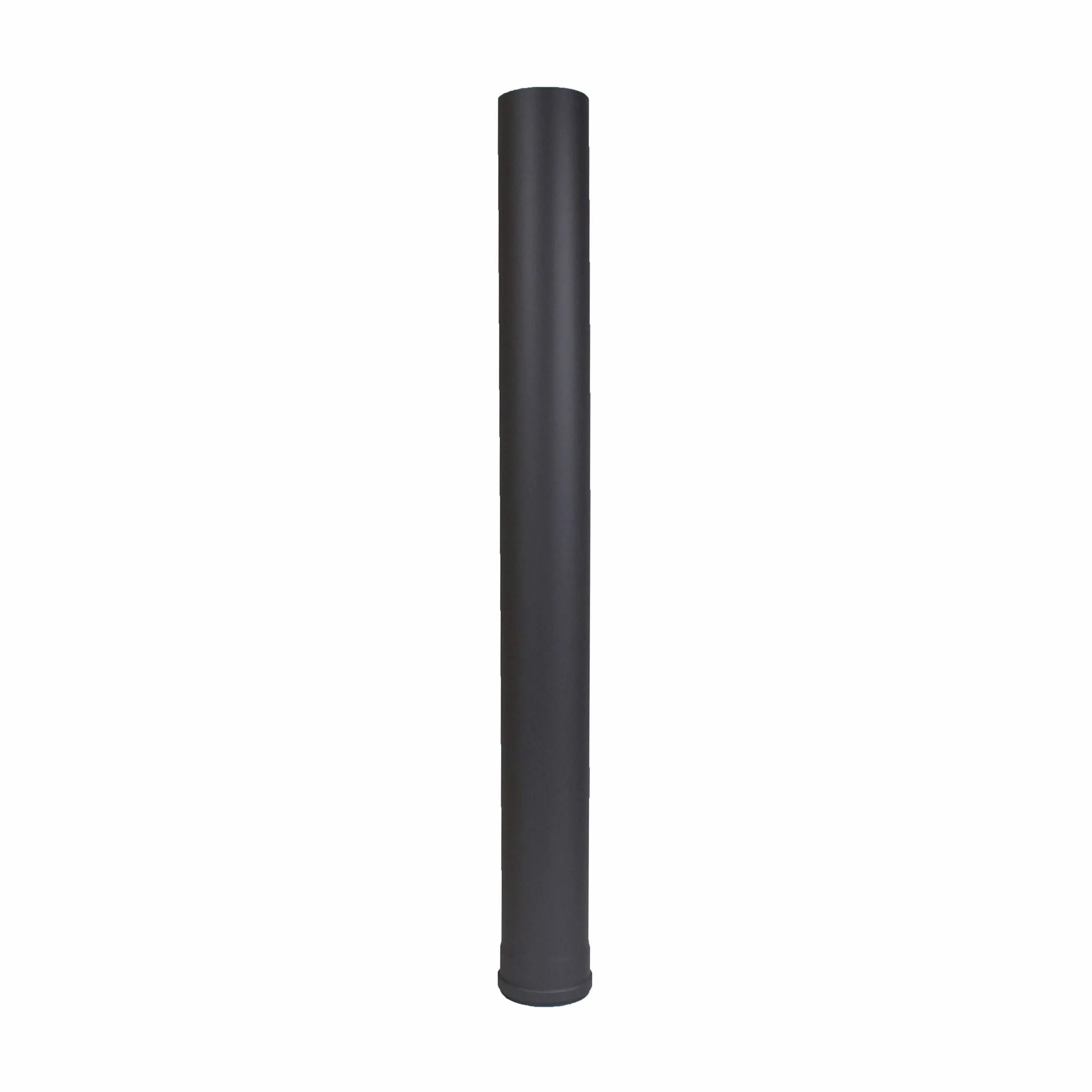 Tubo per canna fumaria a pellet, diametro 100 mm, grigio, nero, (lunghezza 1000 mm, nero)