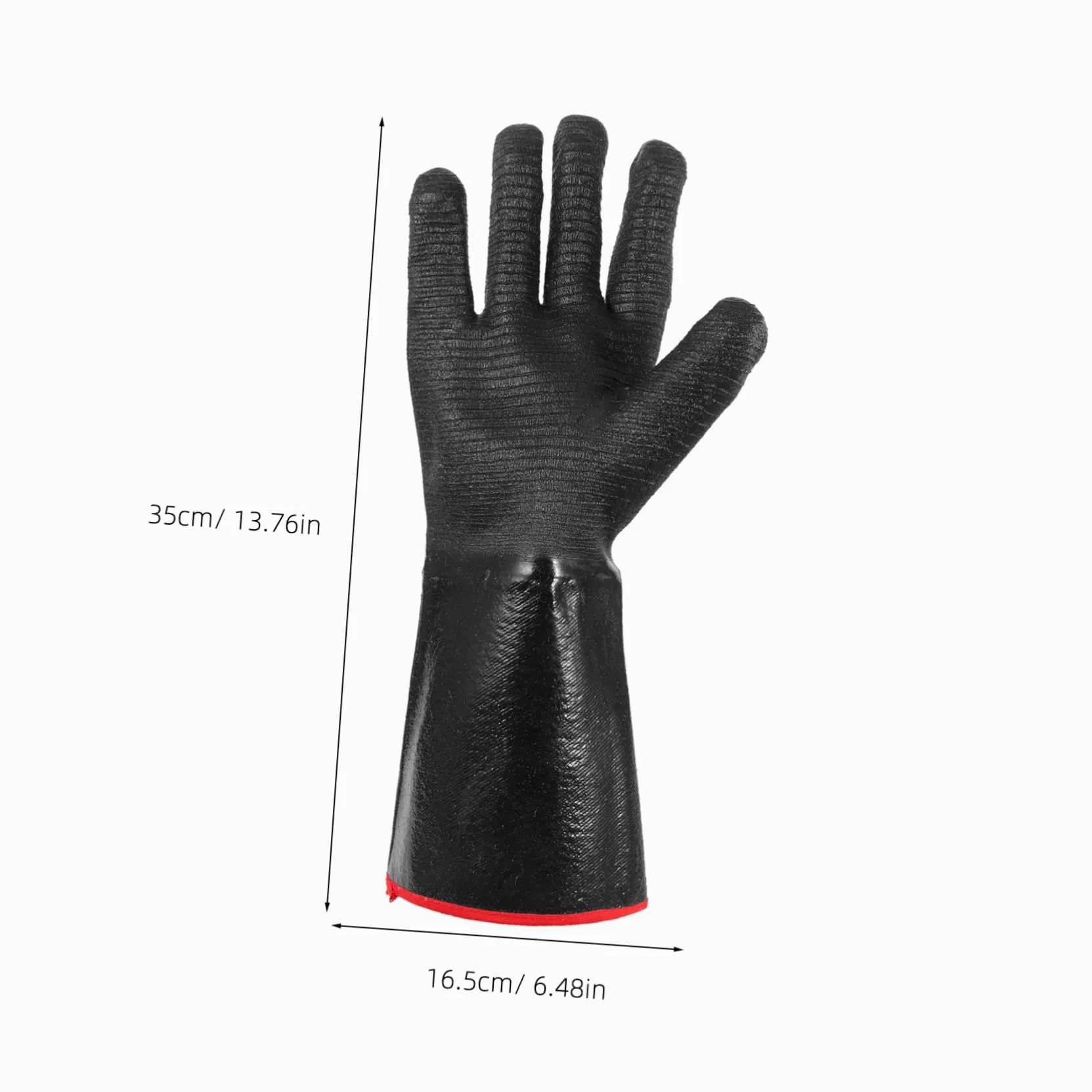 Guanti Protettivi in Neoprene Neri, 1 Paio, Resistenti al Calore | Outdoor Bbq e Stufa, Isolamento Termico Riutilizzabile, Misura Standard per Uso Pratico