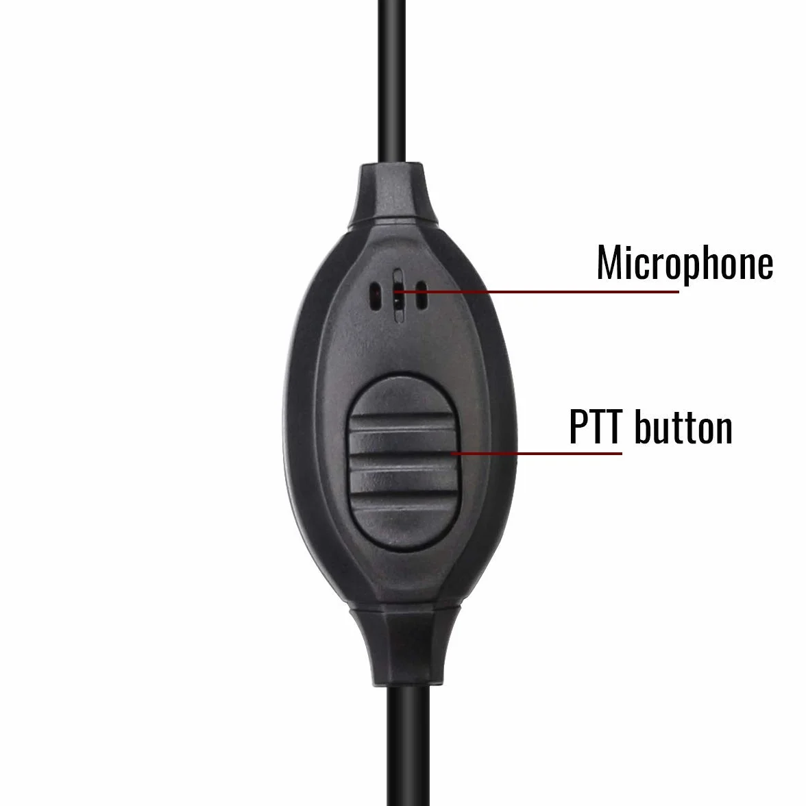 Retevis RT622 Walkie Talkie Auricolare, 2 pin, Compatibile RT24 RT27 RT28 RT619 eSynic UV-5R BF-88E BaoFeng BF-888S Kenwood, Curvetta Suricolare, Suricolare di Sicurezza (1 Pezzi)