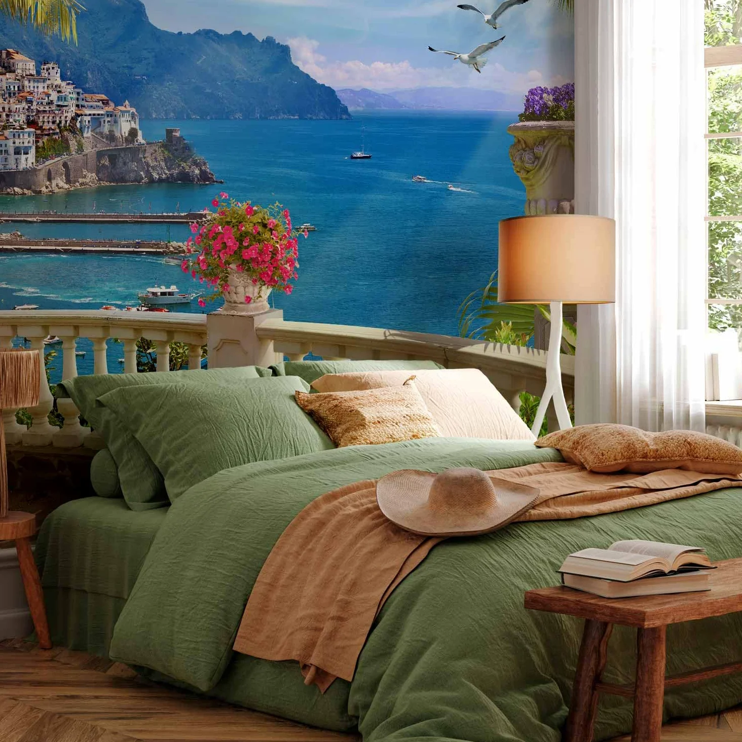 murando - Carta da Parati Moderna per Cameretta, Mare, 200x140 cm | Fotomurali in TNT, Decorazione da Muro XXL, Carte da Parati Moderne, Italia, Produzione Europea