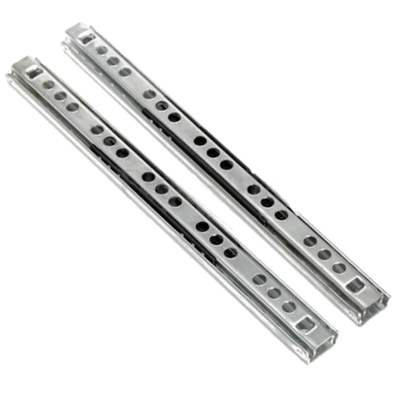 Guide Per Cassetti 8-16 Inches Stainless Steel Drawer Slides Soft Close Track Rail Sliding 2-Section Cabinet Furniture Hardware Per Cucina(16 inch)