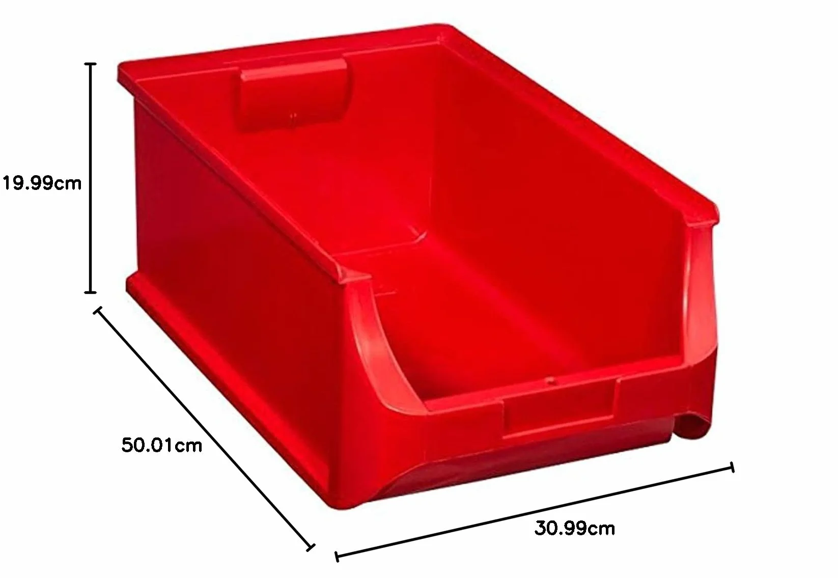 Allit 456217 Scatola trasparente 500 x 310 x 200 mm Rosso