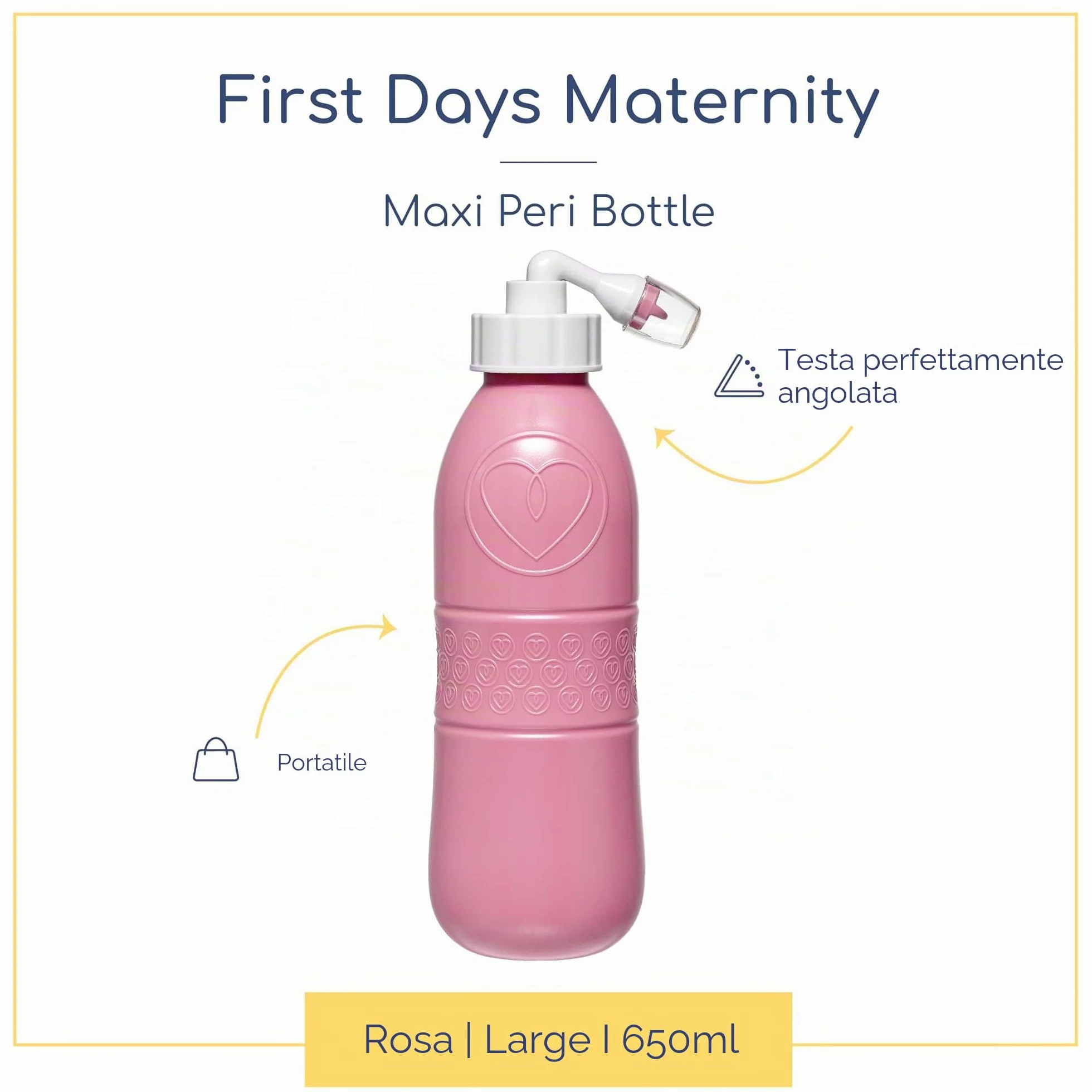 First Days Maternity Bidet Portatile 650 ml Post-Parto Beccuccio Angolato