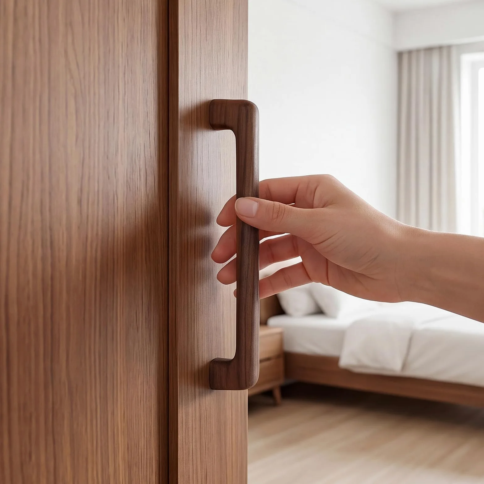 Maniglie per Mobili a Forma di Ponte Piatto in Stile Moderno con Chiodi Adatte per Armadi Cassetti Cucina Camera da Letto Scarpiere (6,96MM)