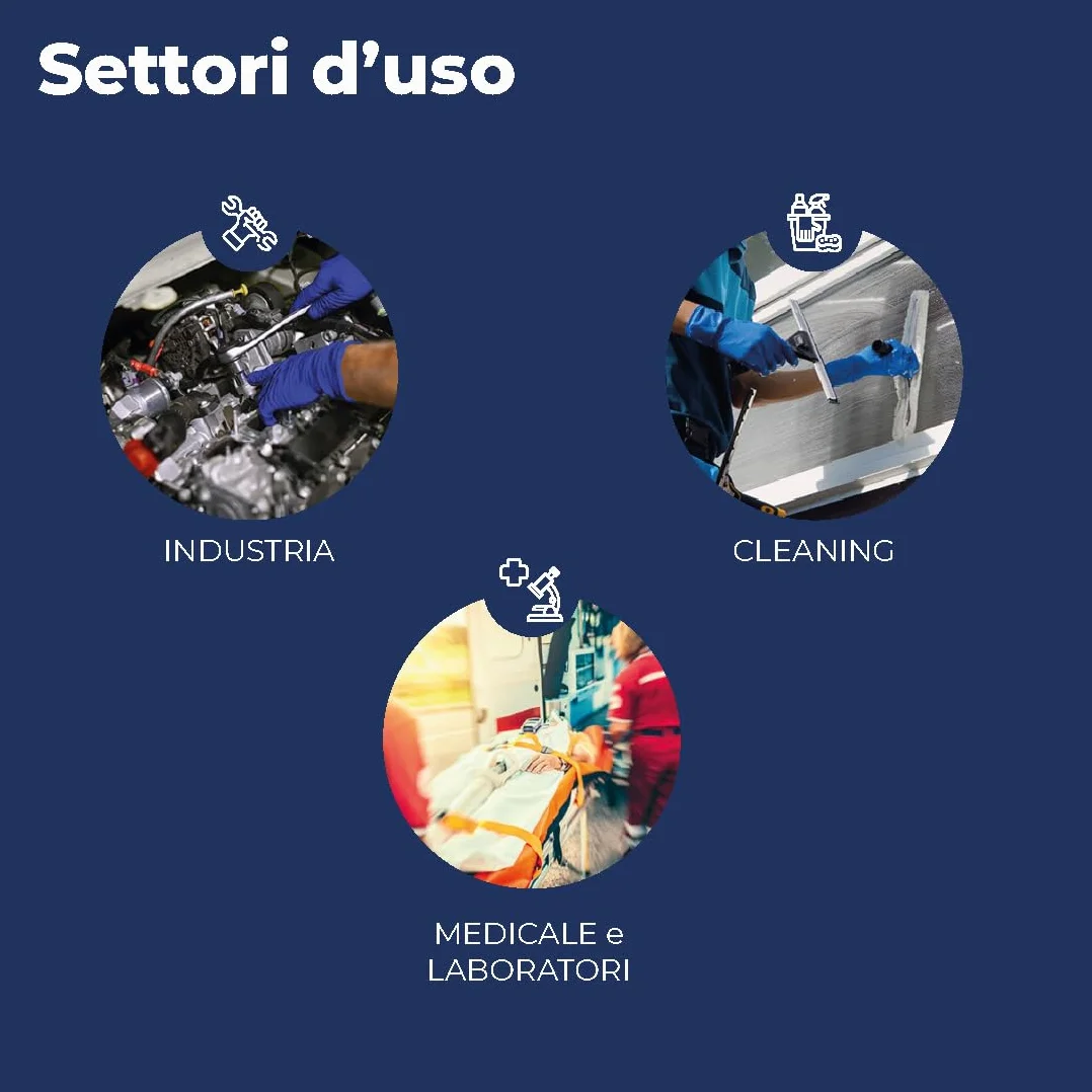 Reflexx R98 Guanti in Lattice ad Alta Resistenza, Senza Polvere, Taglia M, Blu, Confezione da 50 Pezzi
