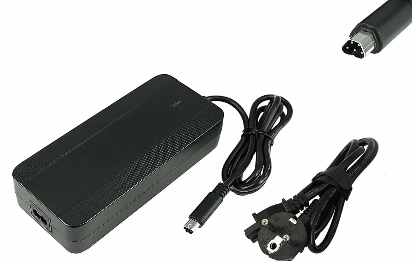 PowerSmart Olympia EX 900 Sport/Hammer/HYSAK/Performer 900 - Caricabatterie da 42 V, 4 A, per batteria agli ioni di litio da 36 V, con connettore trapezoidale a 5 poli