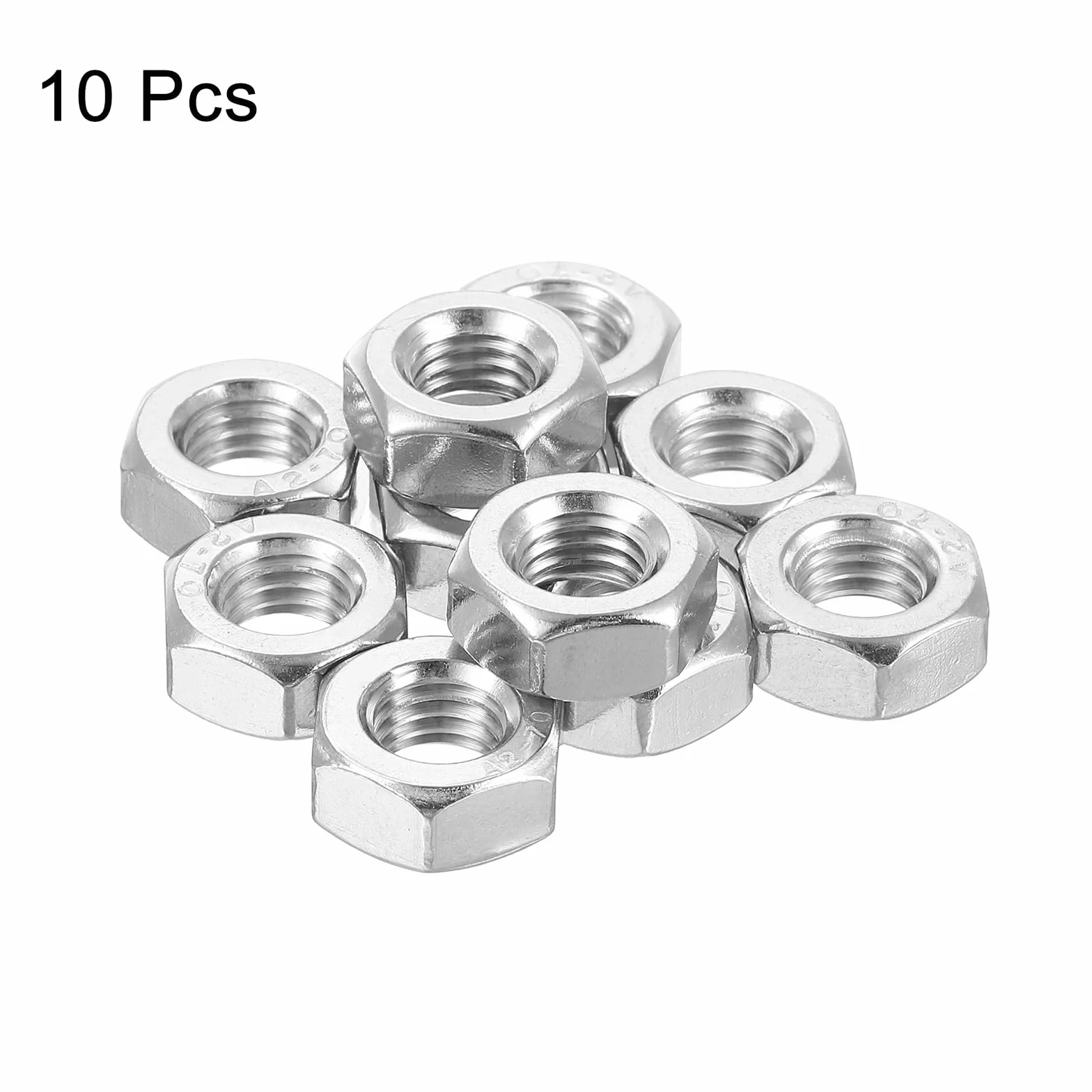 QUARKZMAN M10x1,5mm Nakrętka Sześciokątna 304 Stal Nierdzewna Lewa 10szt