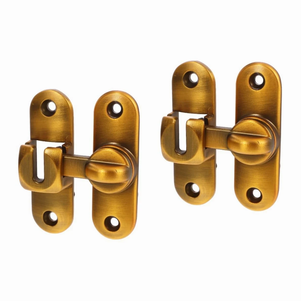 Artibetter 2sets Serratura Scorrevole Per Porta Chiusura Acciaio Inossidabile Per Porte Battente Facile Installazione e Design Moderno Sicurezza Per Ambienti Domestici e Commerciali