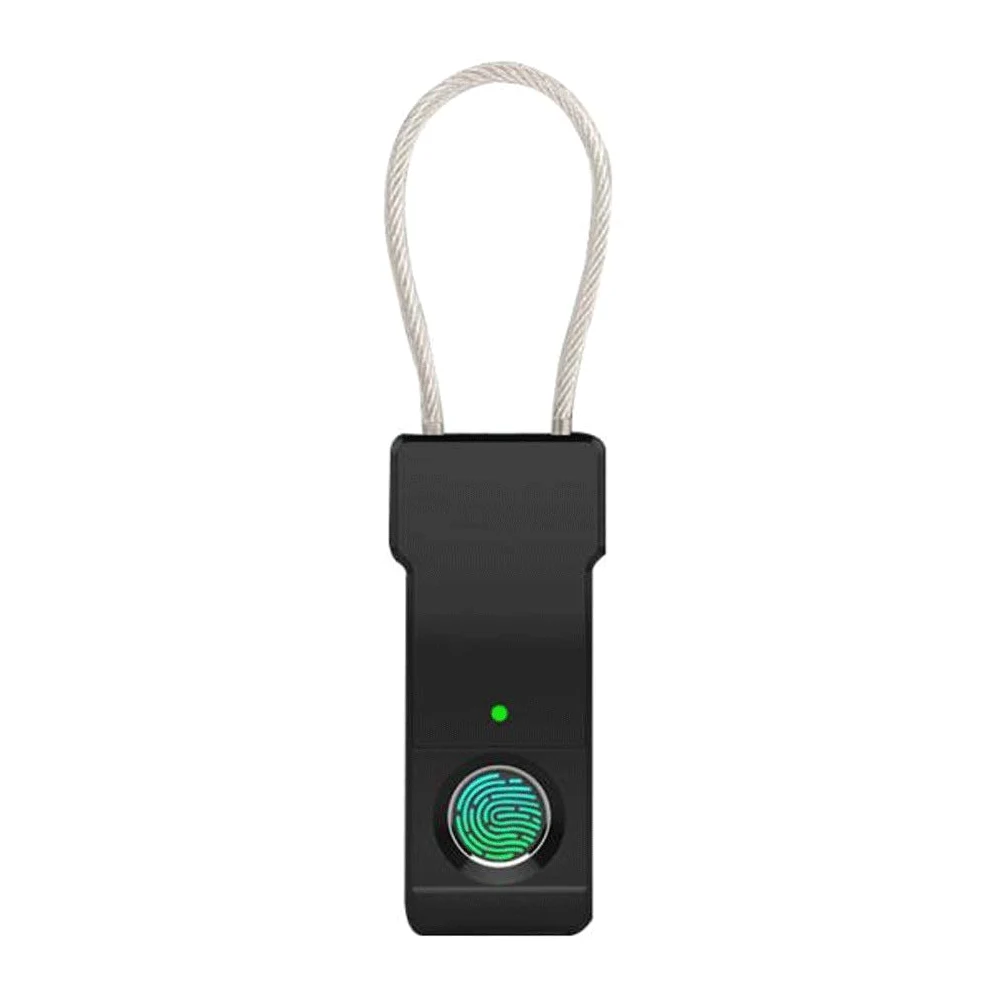 Lucchetto per impronte digitali Smart Gym Locker Locks Small Touch Biometrico Outdoor Impermeabile Thumbprint Lock con per zaino, cancello, dormitorio valigia, bagagli