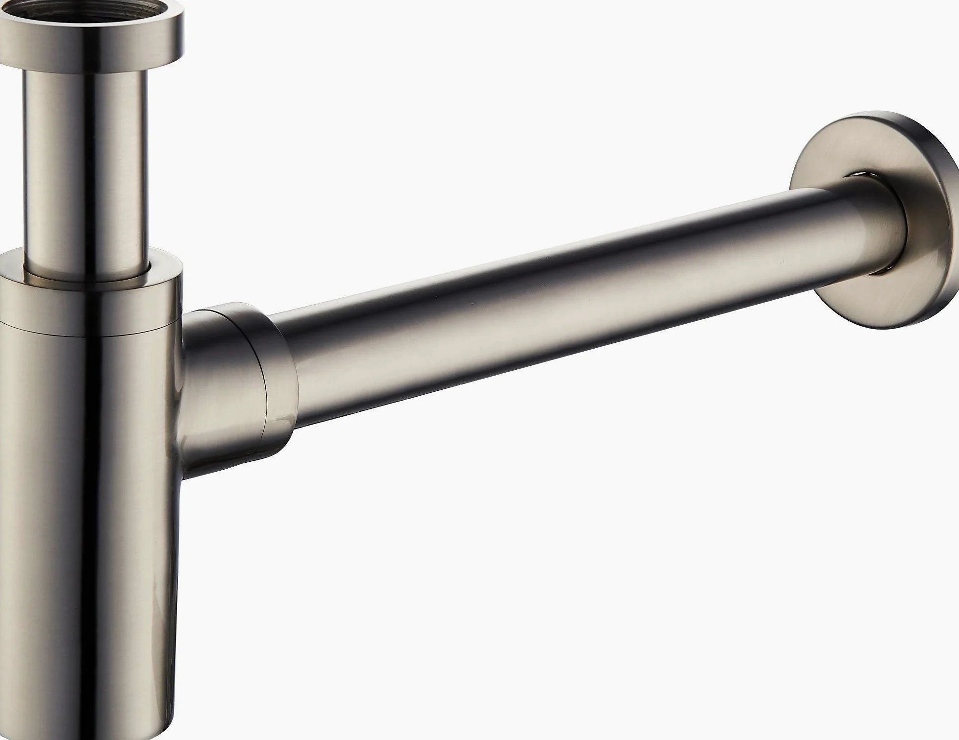 Damast - Sifone per lavabo Standard Colore Acciaio Spazzolato connessione 1" 1/4 18219 - RUB7535 - Acciaio Spazzolato