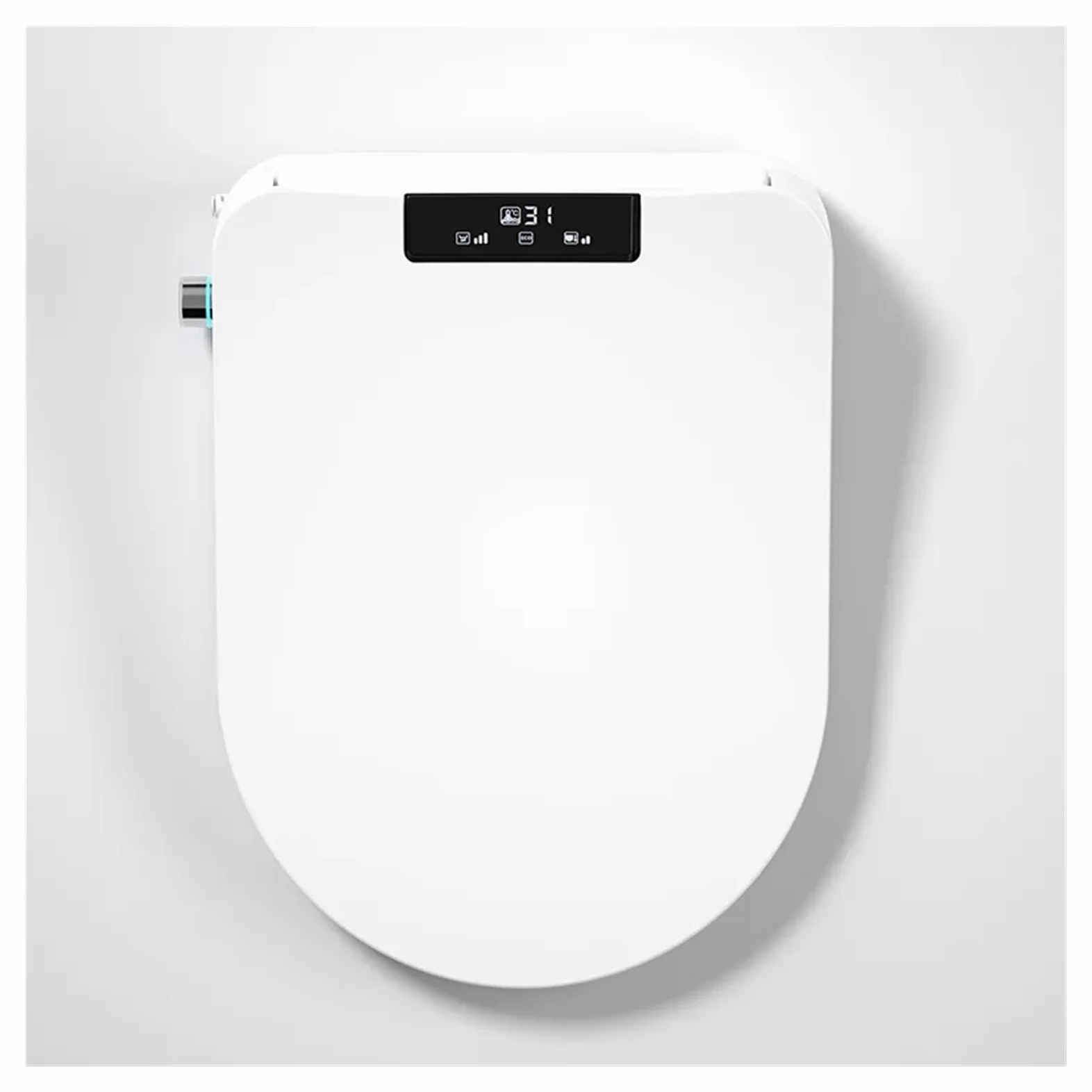 Tavoletta WC Chiusura Ammortizzata Sedile bidet automatico con funzione di riscaldamento, sedile WC intelligente universale a forma U e D(51.5 Automatic cover,220V-230V)