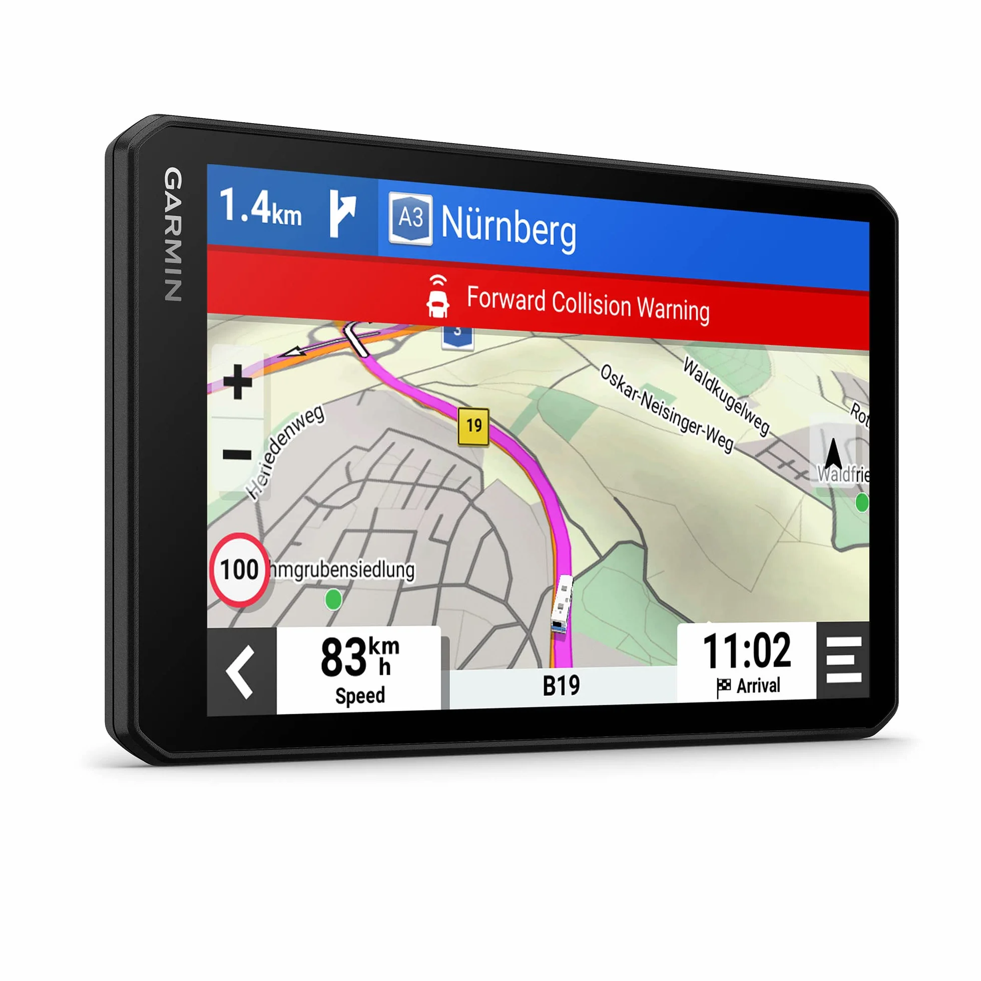 Garmin CamperCam 795, Navigatore GPS per Camper e Caravan, Dash Cam integrata, Registra video a ciclo continuo, Salvataggio automatico