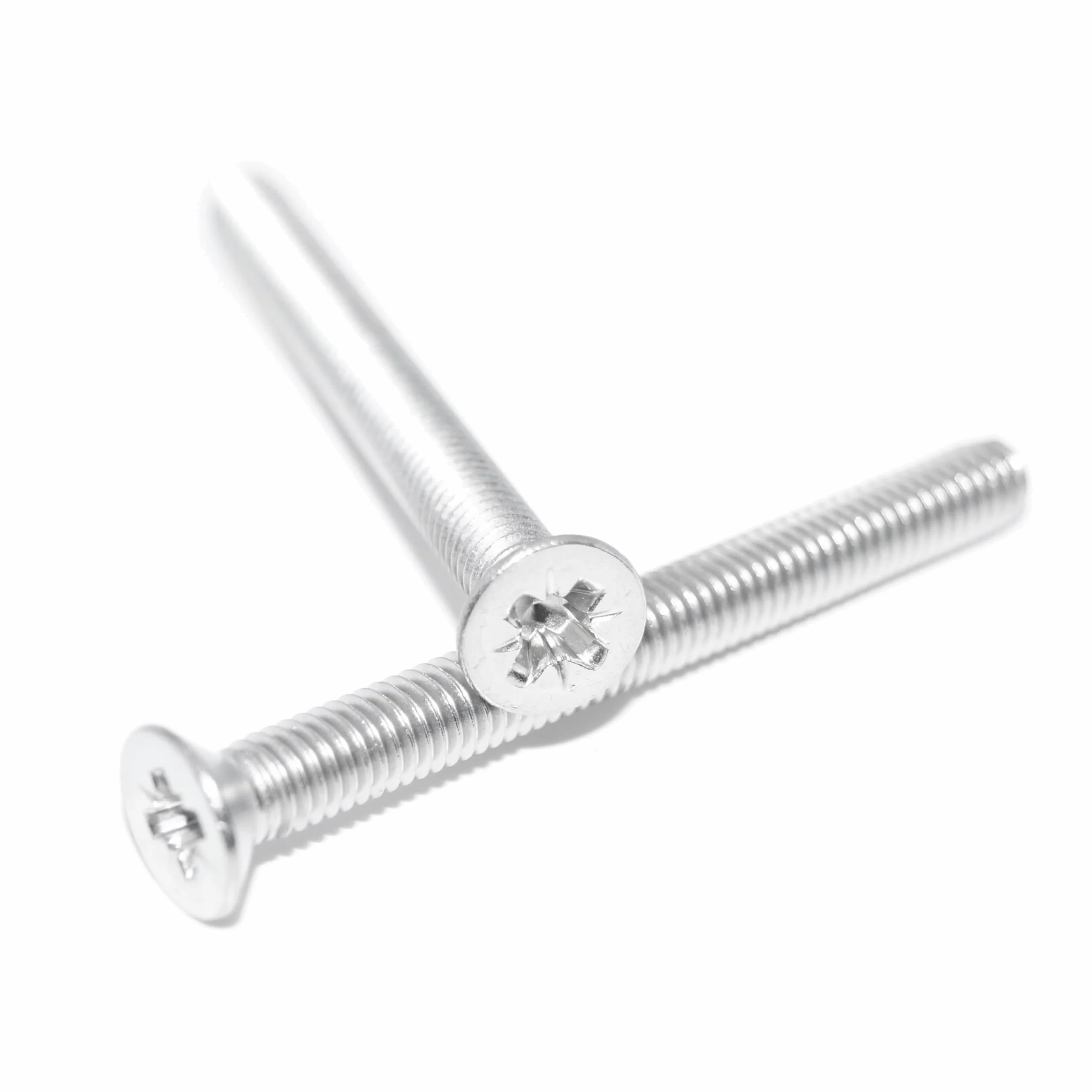 Viti a testa svasata M2X3 in acciaio inox A2/V2A DIN 965 ISO 7046 Pozi 15 pezzi