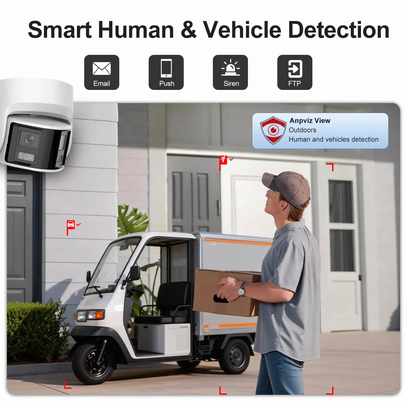 Anpviz Videoregistratore di rete PoE a 16 canali 4K NVR (1080p/3MP/4MP/5MP/6MP/8MP), sistema di videoregistratore di sicurezza domestica IP, conforme H.265+, backup compatibile IVMS4200 (16CH 4K NVR