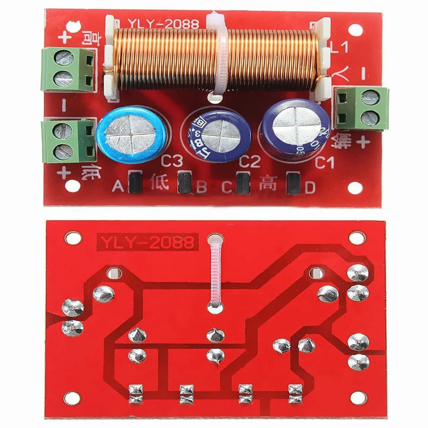 4X 400W Altoparlante Crossover 2 Vie Alto-Basso 4-16 Ohm Divisore di Frequenza per Altoparlante