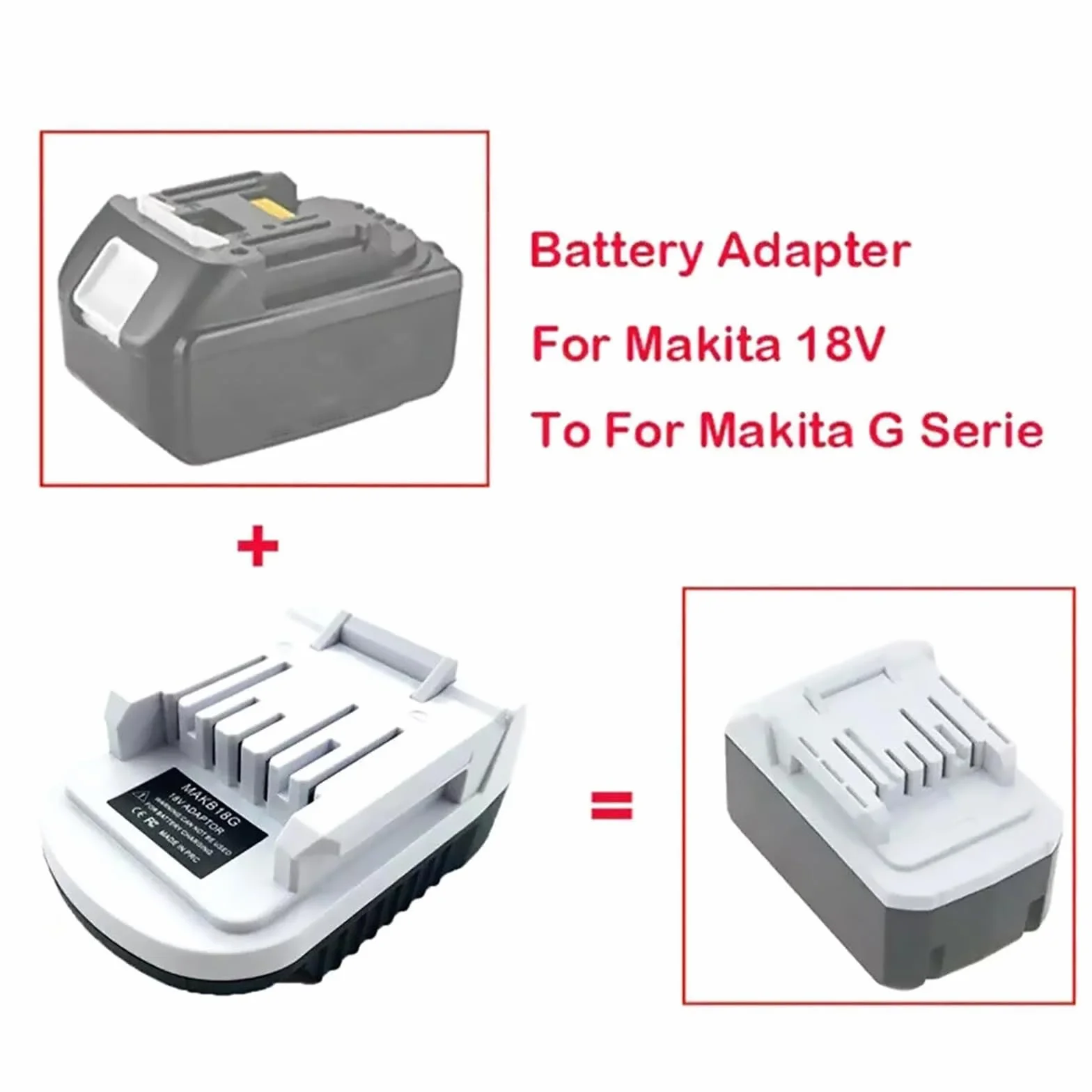 Adattatore convertitore batteria per Makita B Series 18V Li-ion G BL1815G BL1813G