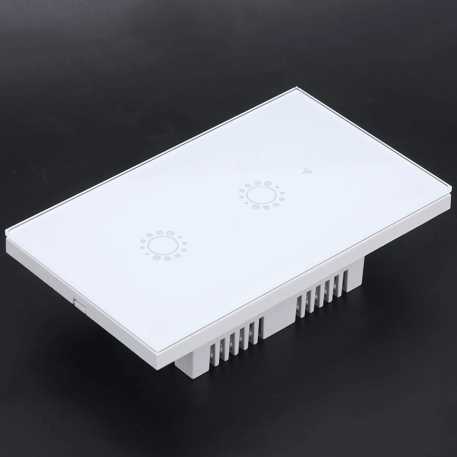 Cocoarm Interruttore Touch Wi-Fi, Interruttore Smart Touch da 95 a 240 V CA Pannello di Controllo WiFi a 2 per l'uso a Parete di Controllo Vocale dell'app Remota nell'officina di Casa e Ufficio
