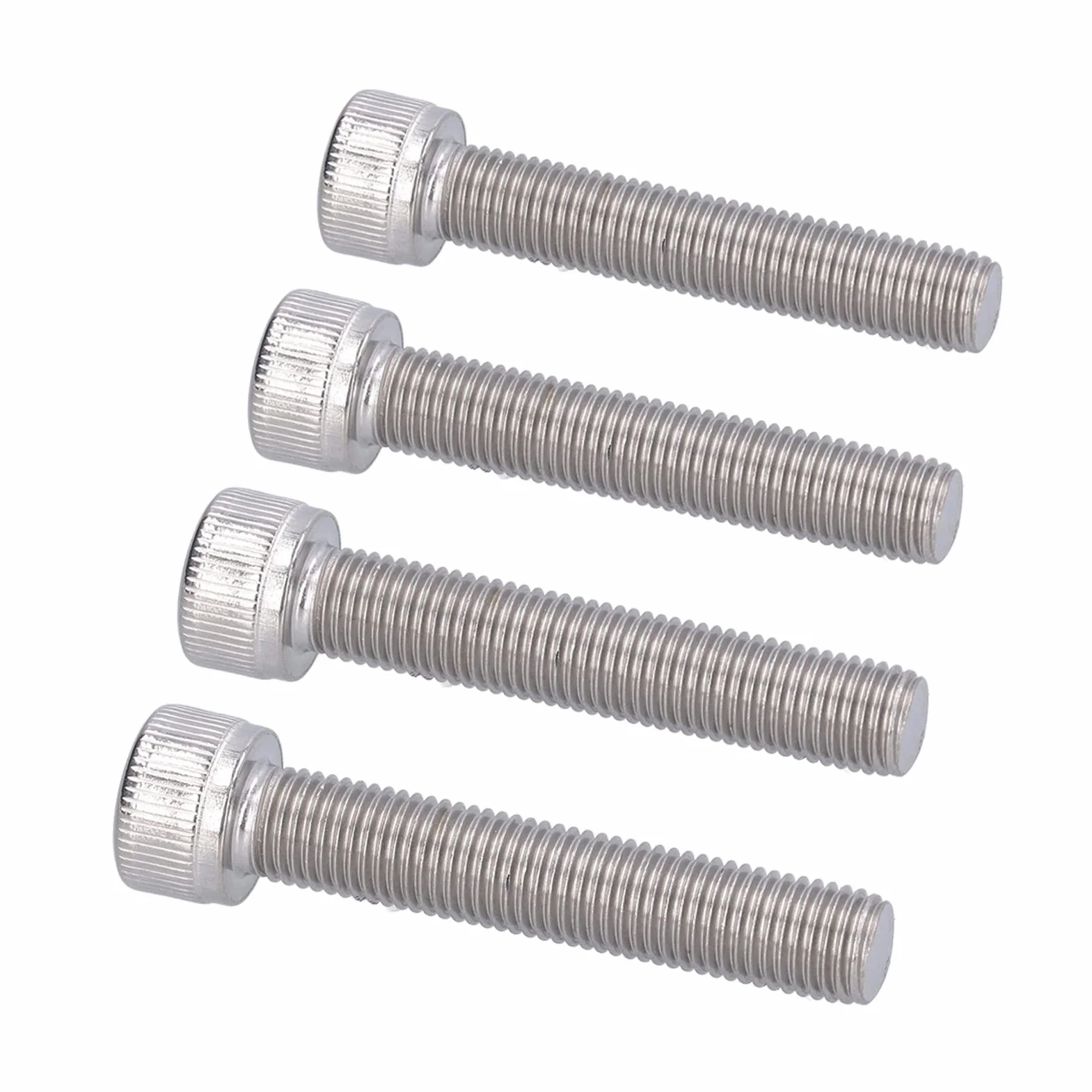 Bullone Esagonale M10x1,25 A2 Acciaio Inossidabile Vite a Passo Fine M10*55 4 Pezzi