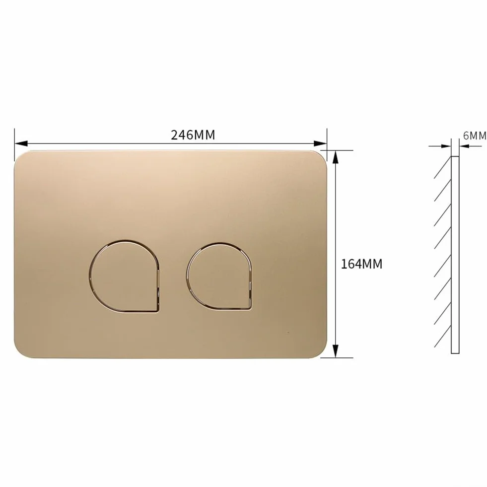 Piastra di scarico WC a doppio scarico con due pulsanti, adatta per Geberit UP300 UP320 e Sigm-Series 01/10/20/21/30/50/60, pannello cisterna per arredamento moderno del bagno (bianco)