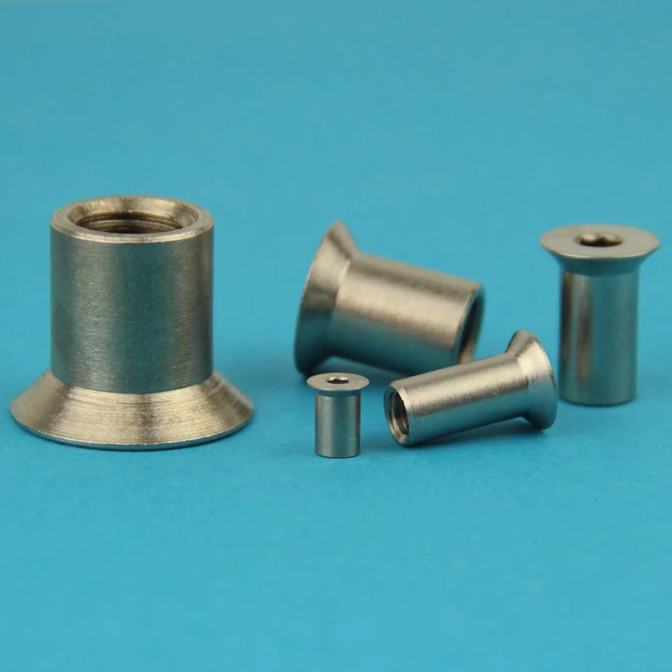 Dadi a manicotto M6 x 16 mm testa svasata esagono incassato Acciaio inox A1 1.4305