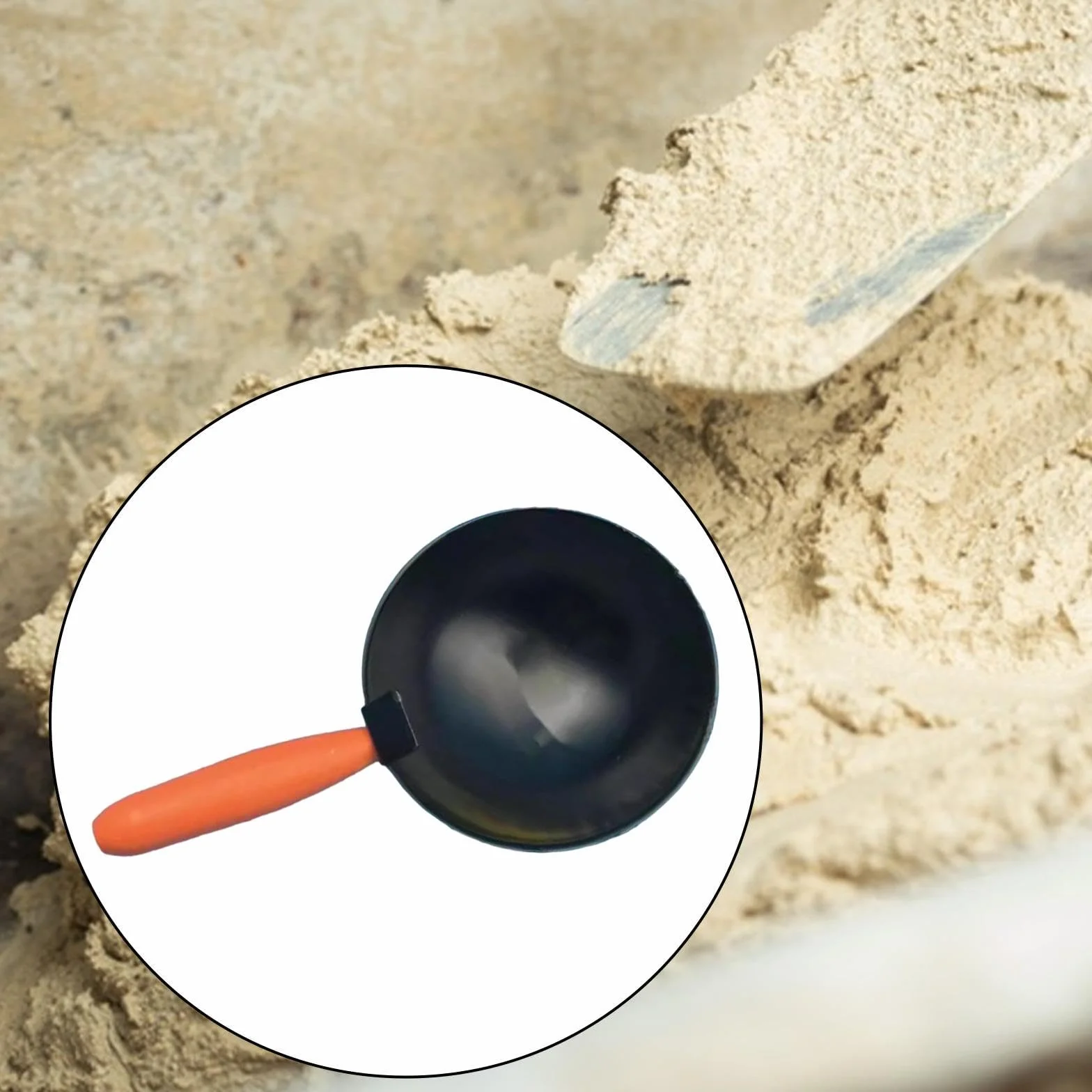 Colcolo Cucchiaio per cemento in acciaio al carbonio, paletta per muratura