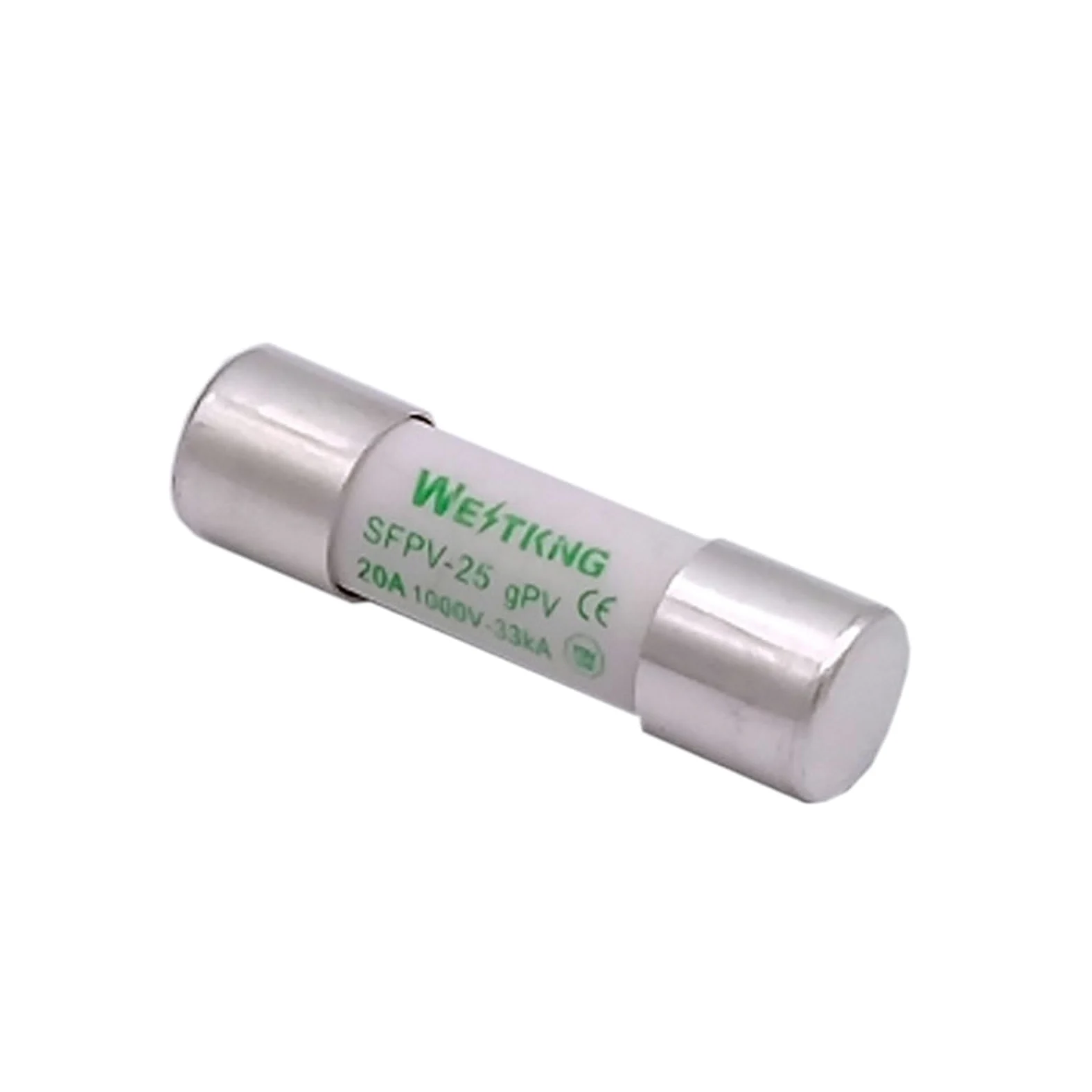 10 pz Fusibile Solare FOTOVOLTAICO 1000 V DC 10 * 38mm 1A 3A 5A 10A 15A 20A 25A 30A for la Protezione del Sistema di Alimentazione Fotovoltaica Argento Puro Fuso(30A)