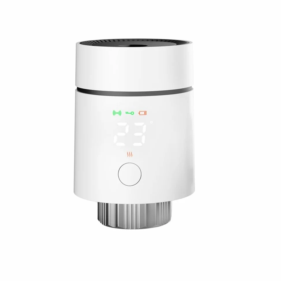 Smart for Zigbee Valvola termostatica del radiatore TRV, per Tuya Valvola di controllo della temperatura per riscaldamento centralizzato, Regolatore di riscaldamento a pavimento regolabile, Valvola