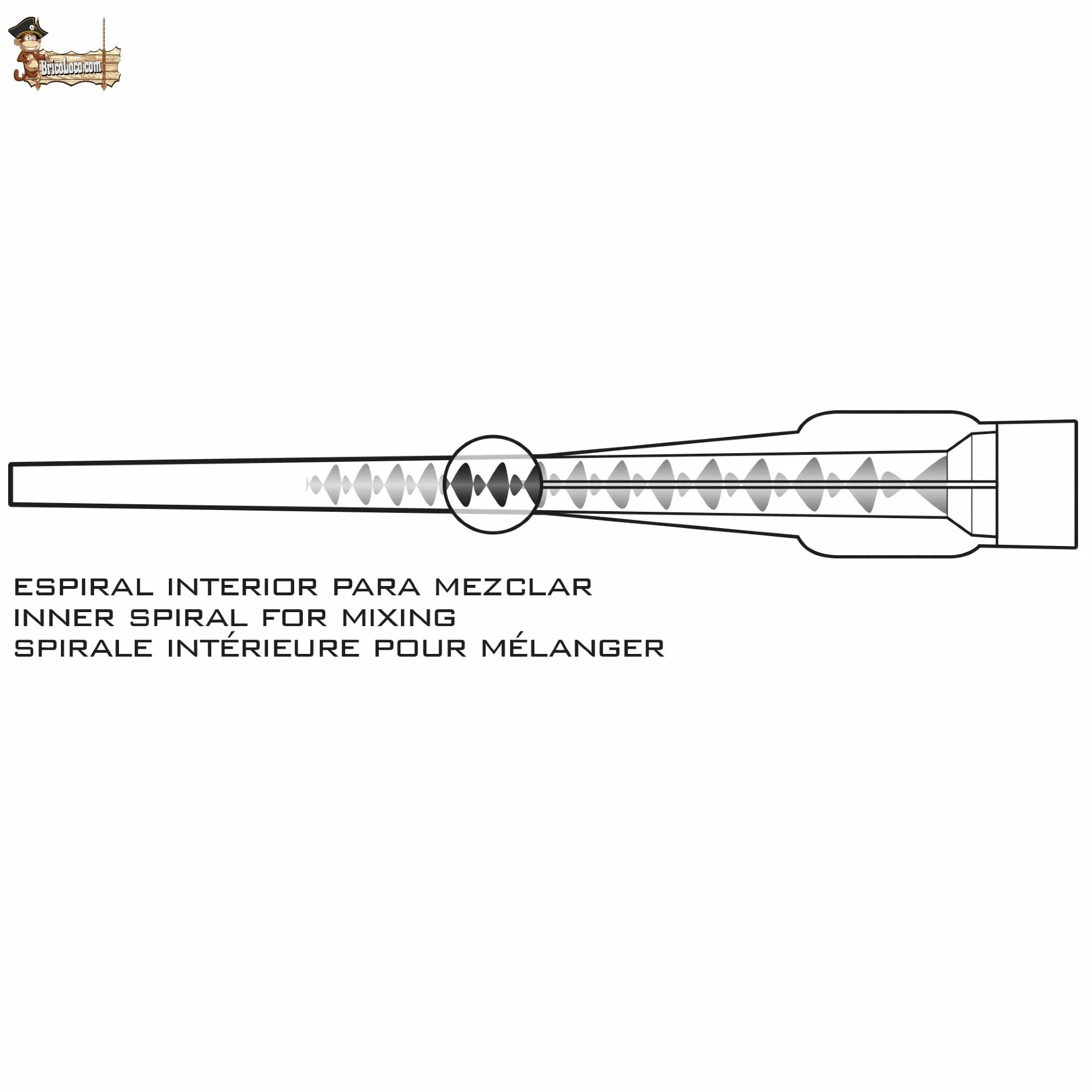 Cannula stecca ancoraggio chimica Ugello miscelatore per barattoli 300 ml 410 ml 10 unità