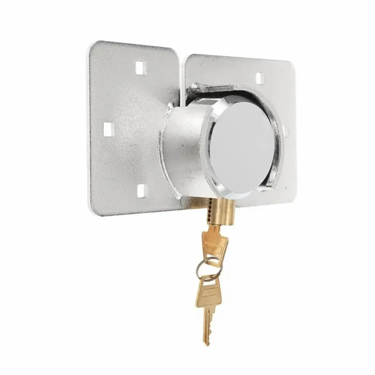 Set di lucchetti con lucchetto con fibbia in acciaio con chiavi, colore nero