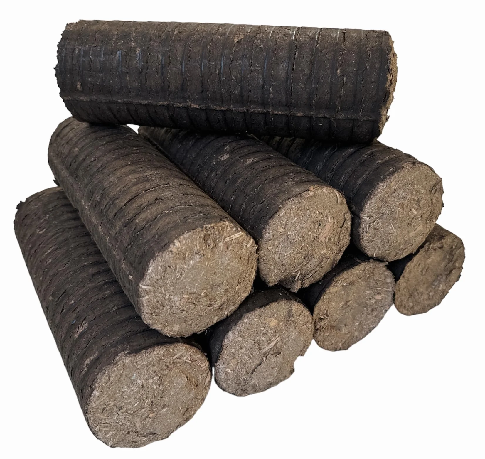 Tronchetti in Legno Pressato 100% Faggio e Rovere 10 Kg Biocombustibile per Caminetti e Stufe