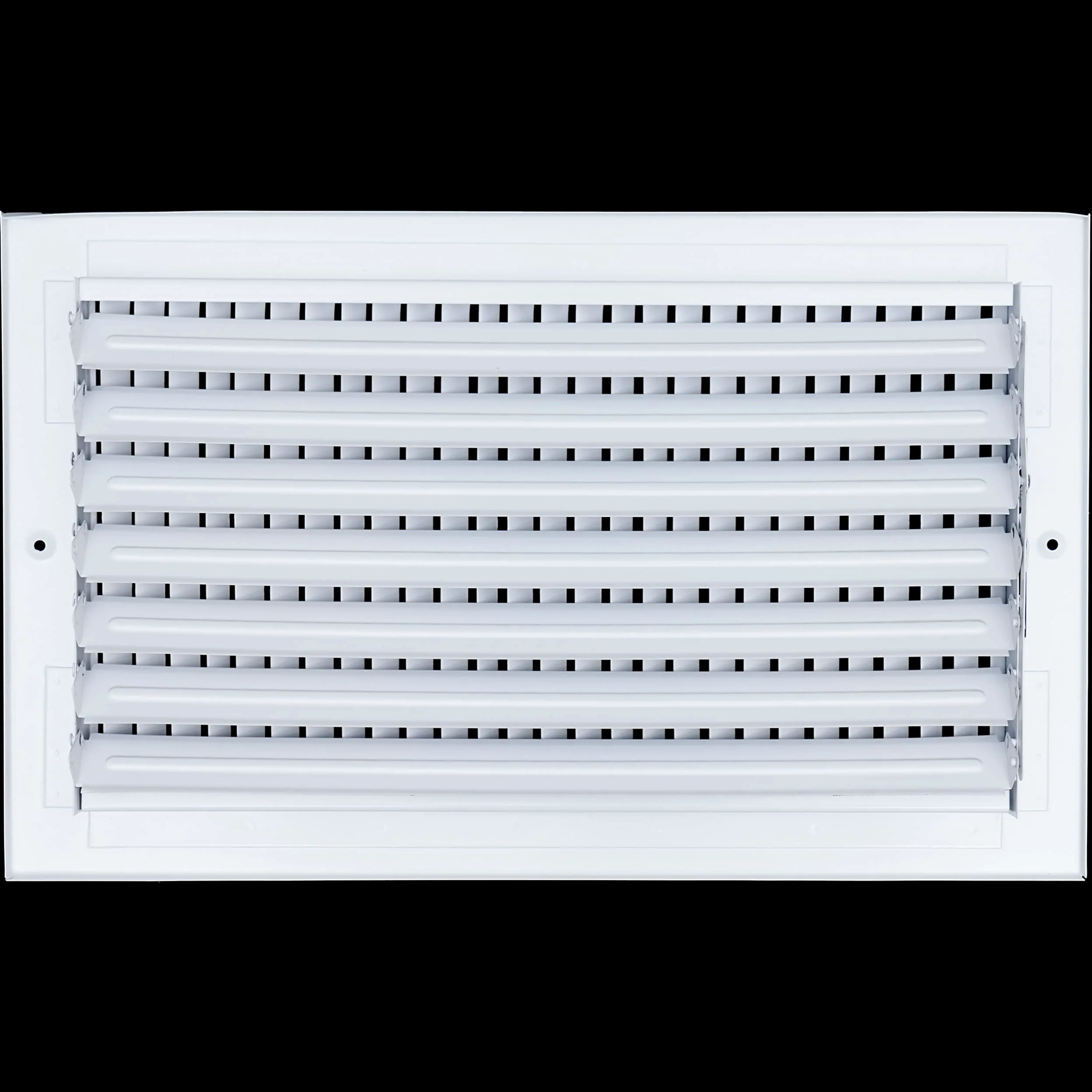 Handua - Diffusore di alimentazione dell'aria in acciaio con apertura a 1 via, adatto per condotti da 35 x 20 cm, griglia di ventilazione per pareti laterali e soffitti, colore bianco, dimensioni