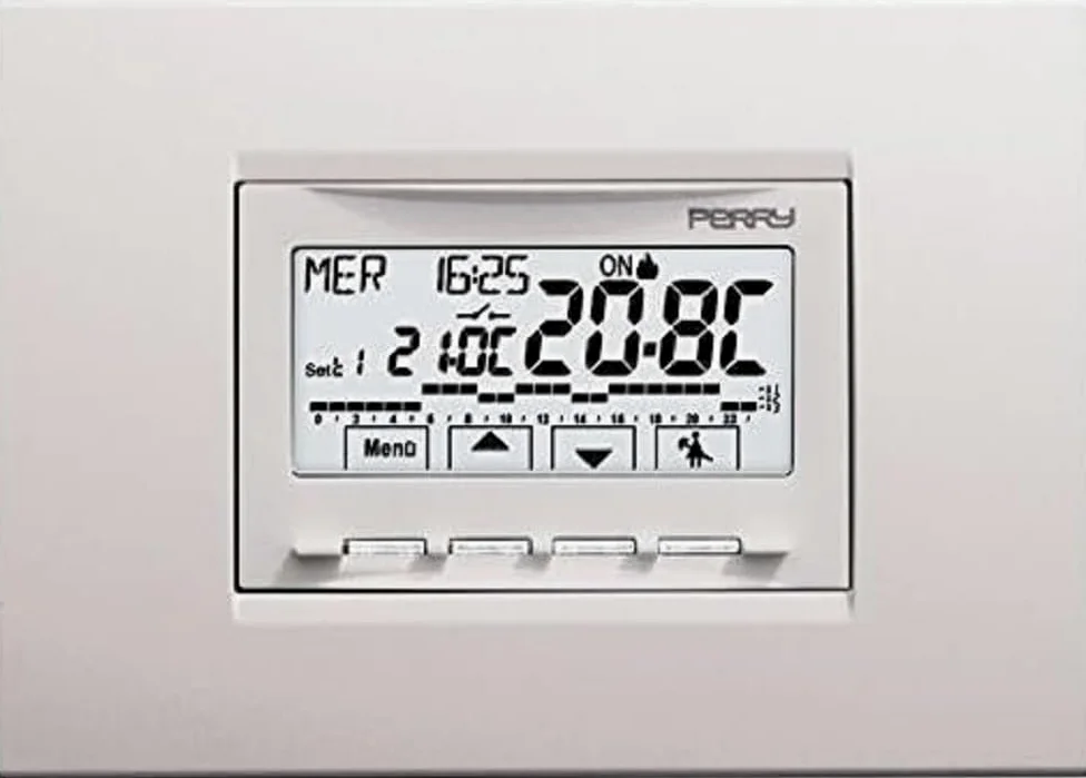 Crono termostato da incasso modello 1CRCDS29 Perry con alimentazione 230V