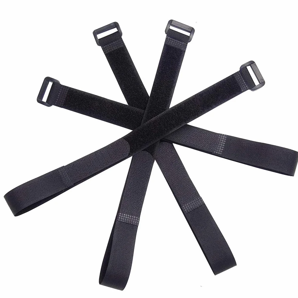 Fascette Cavi Riutilizzabile 30 Pezzi 40x2cm Nylon Regolabile Hook e Loop Cavi Cinghia Nero