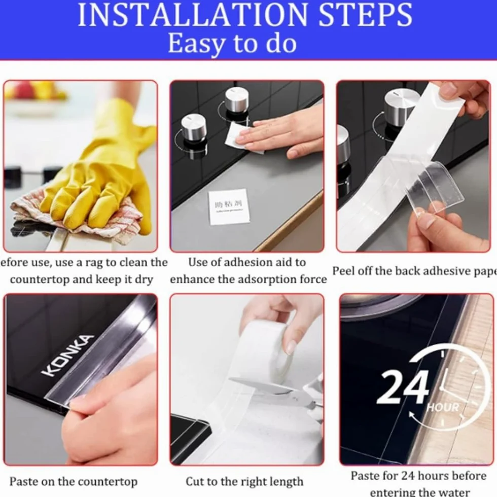 nastro sigillante autoadesivo, Nastro sigillante impermeabile in PVC nero 3 rotoli da 1,5 pollici x 10,5 piedi