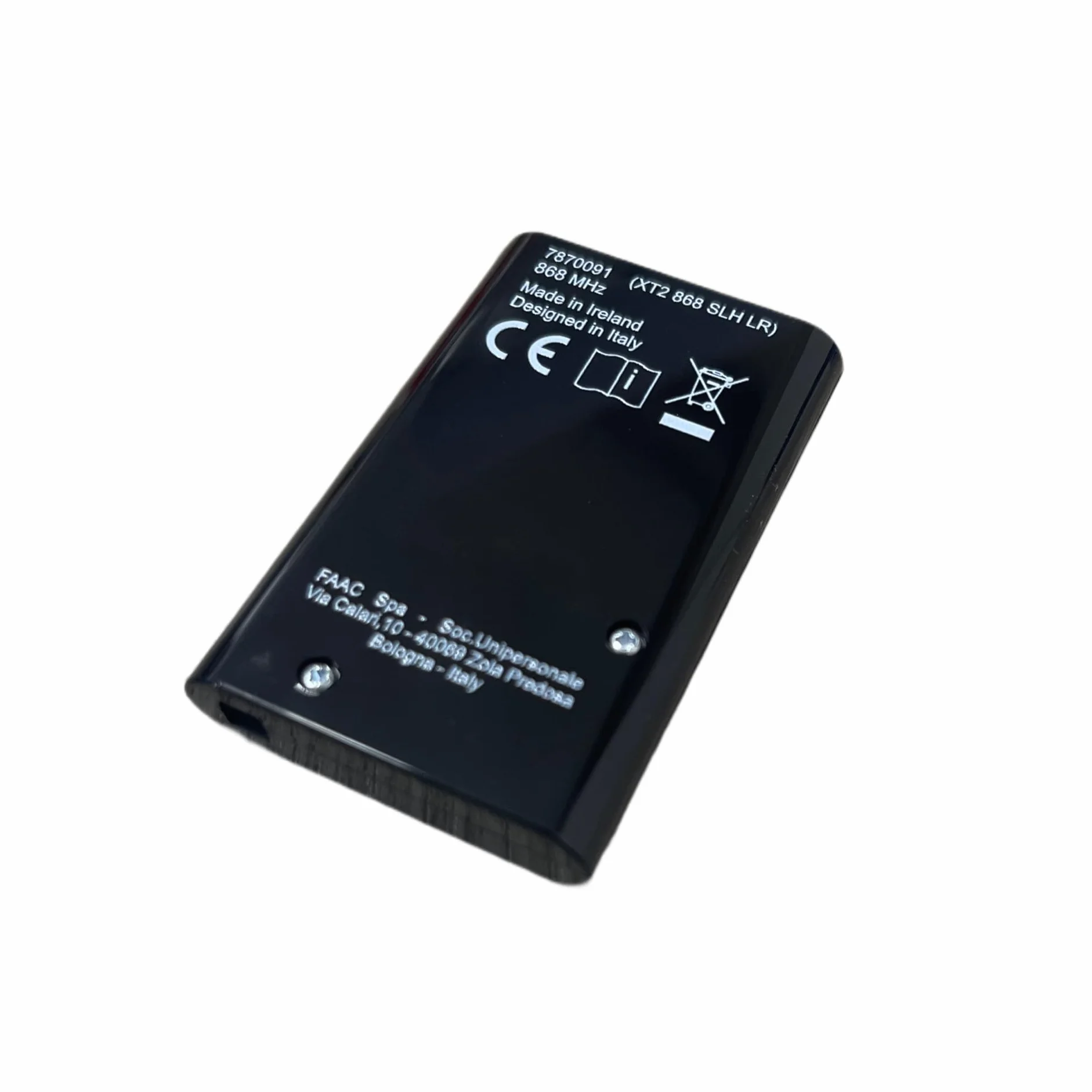 Trasmettitore FAAC XT2 868 SLH LR Nero