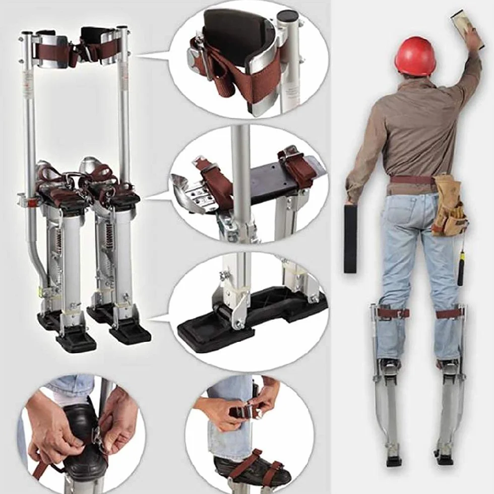 Trampoli da lavoro in alluminio regolabili 46-102 cm per pittori e artigiani
