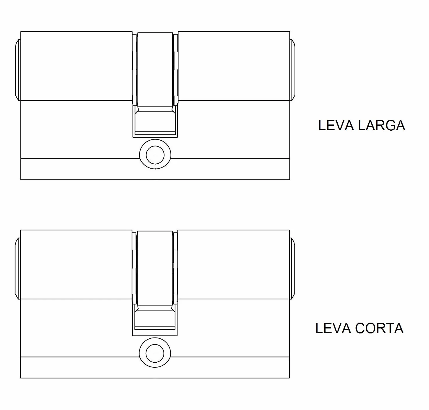 TESA T7553535L Cilindro europeo T70, 35 x 35 mm, finitura ottone, camma lunga, per serrature a profilo europeo