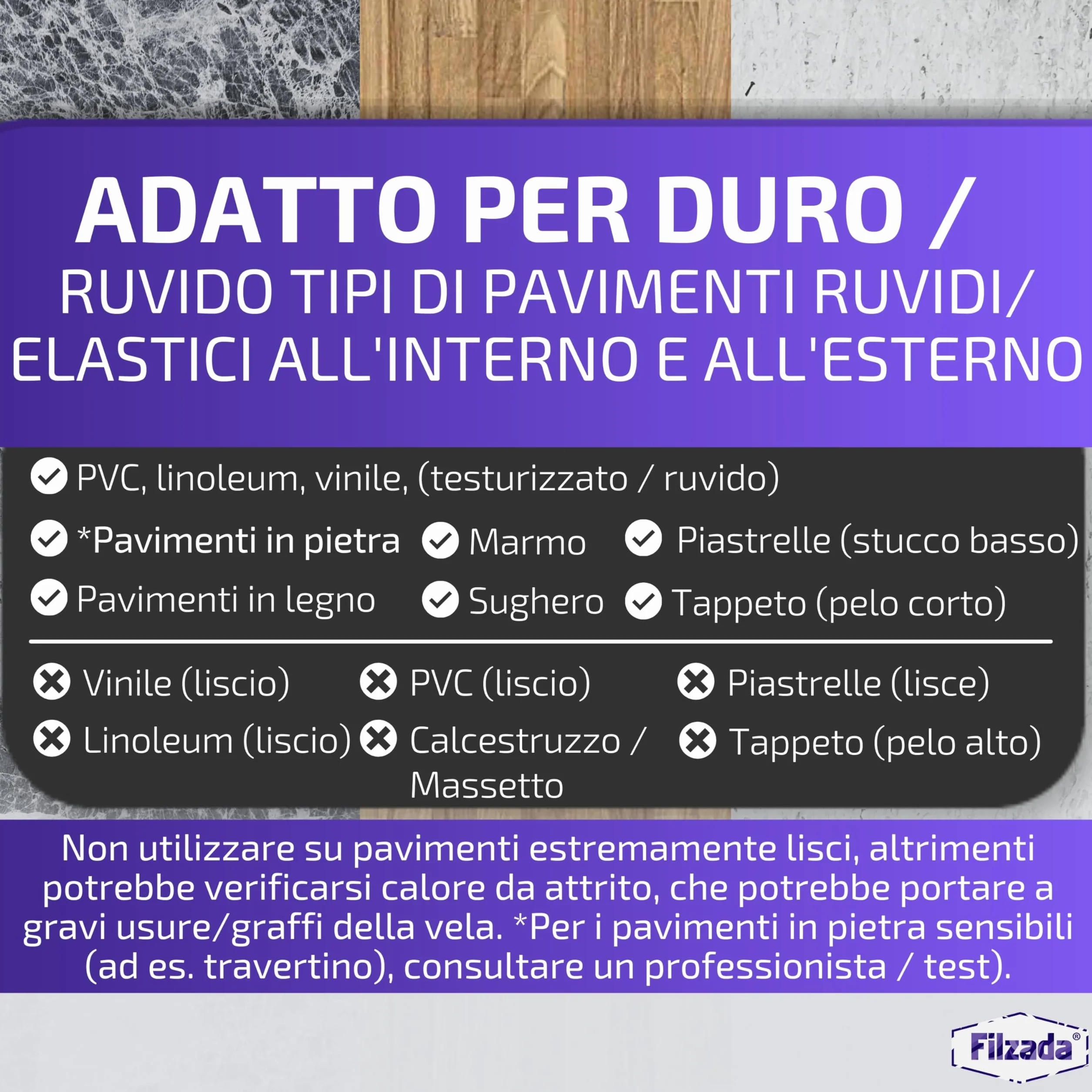 Piedini per mobili autoadesivo in Teflon 50x50 mm quadrato PTFE Scivoli per mobili