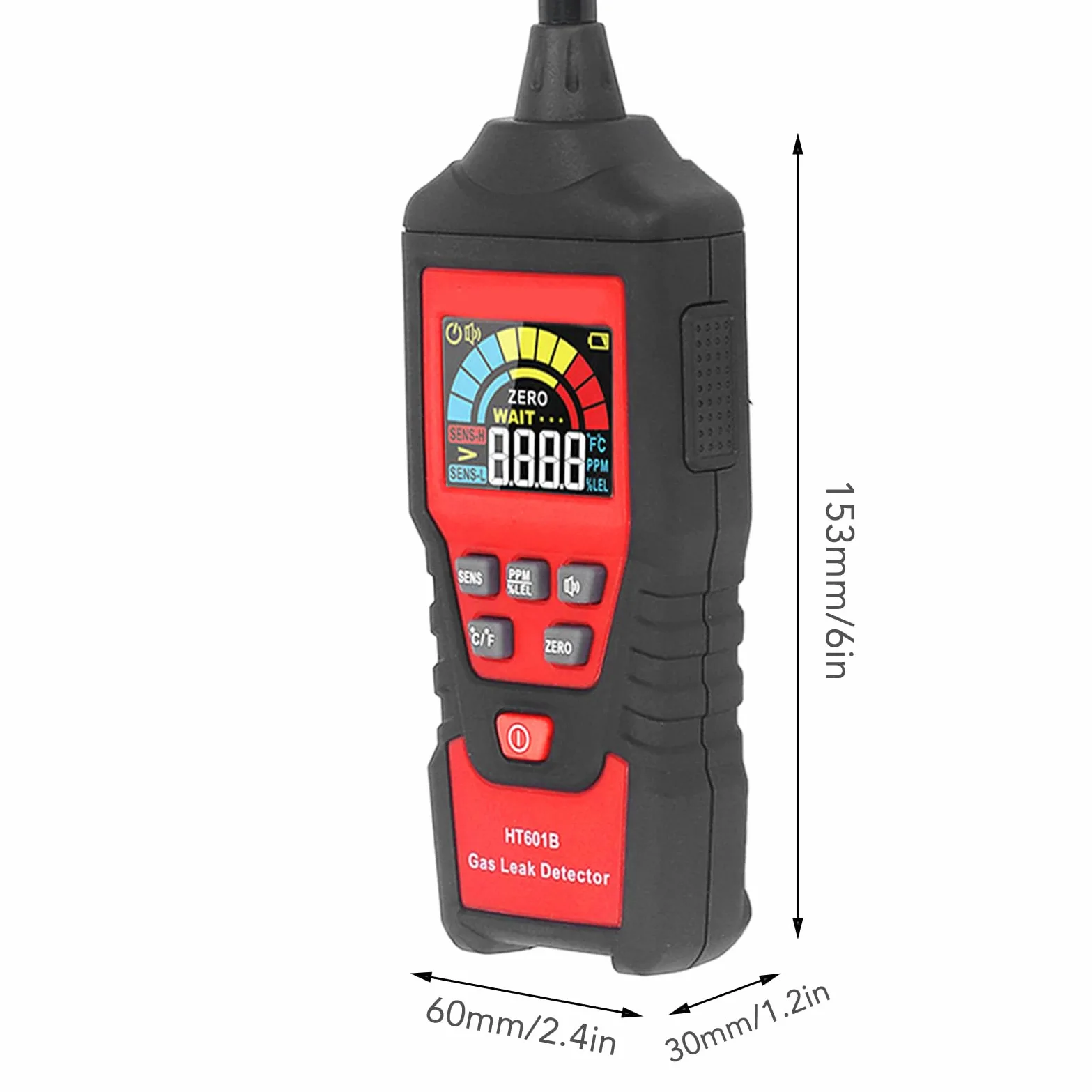 Socobeta Rilevatore di Perdite di Gas Tester di Metano Rilevatore di Gas Naturale Tester di Perdite di Combustibili con Allarme Sonoro e Luminoso per la Cucina di Casa