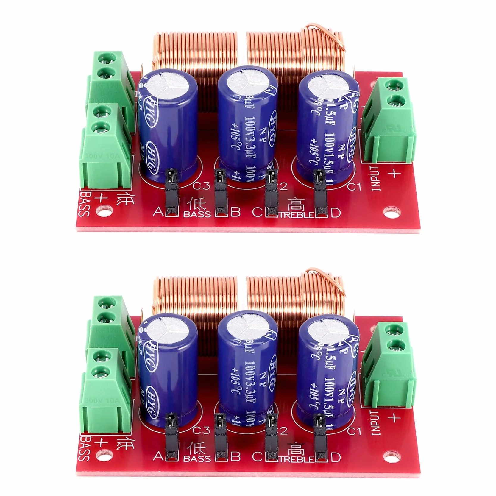 YLY-2088 Audio Frequenza Divisore 400W Regolabile 2 vie Crossover Filtri Gamma Alto Basso Frequenza Divisore