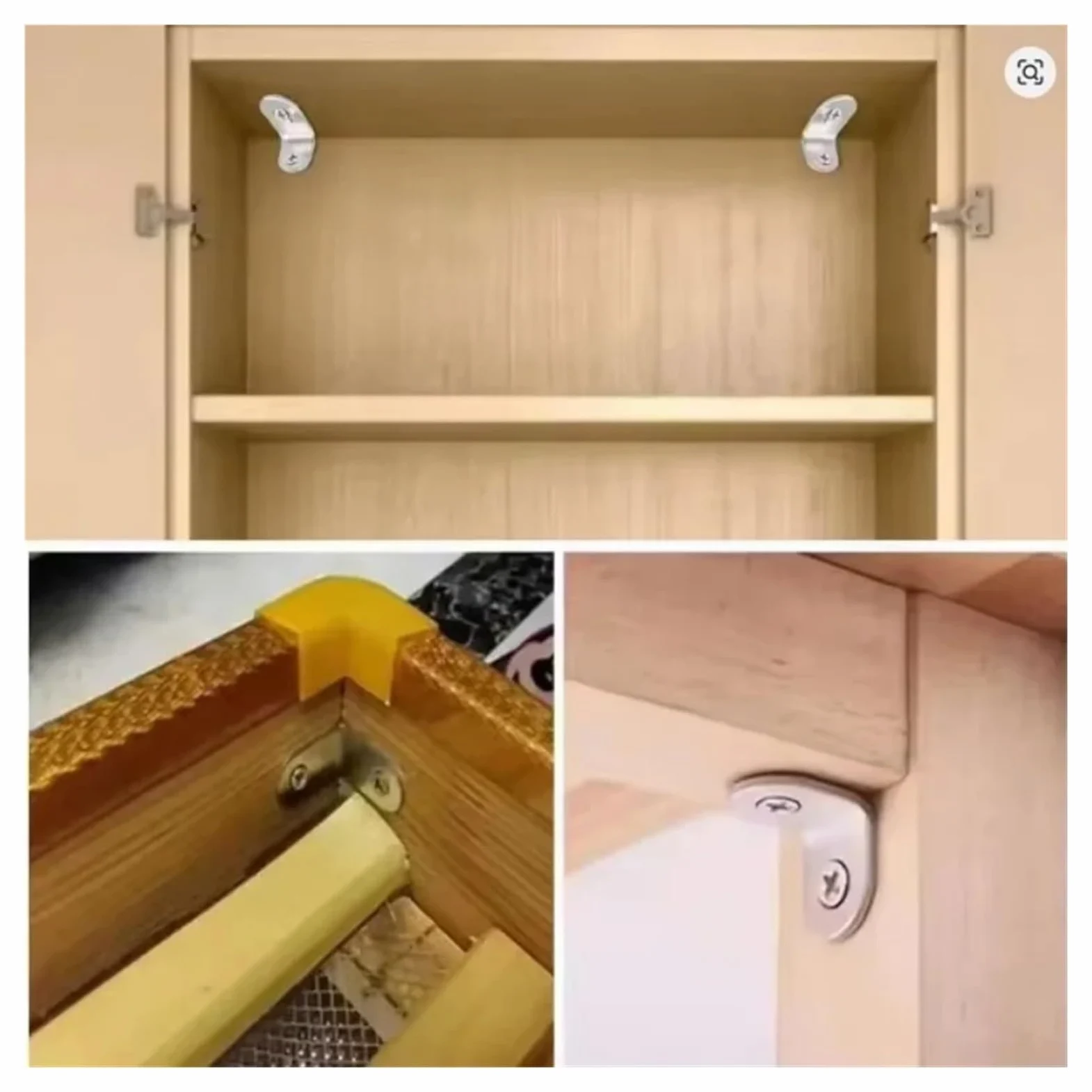Staffe a L in acciaio inossidabile da 40 pezzi - Supporto angolare piccolo ad angolo retto for scaffali, mobili in legno, sedie, ferramenta for Adatto per il fissaggio e il supporto