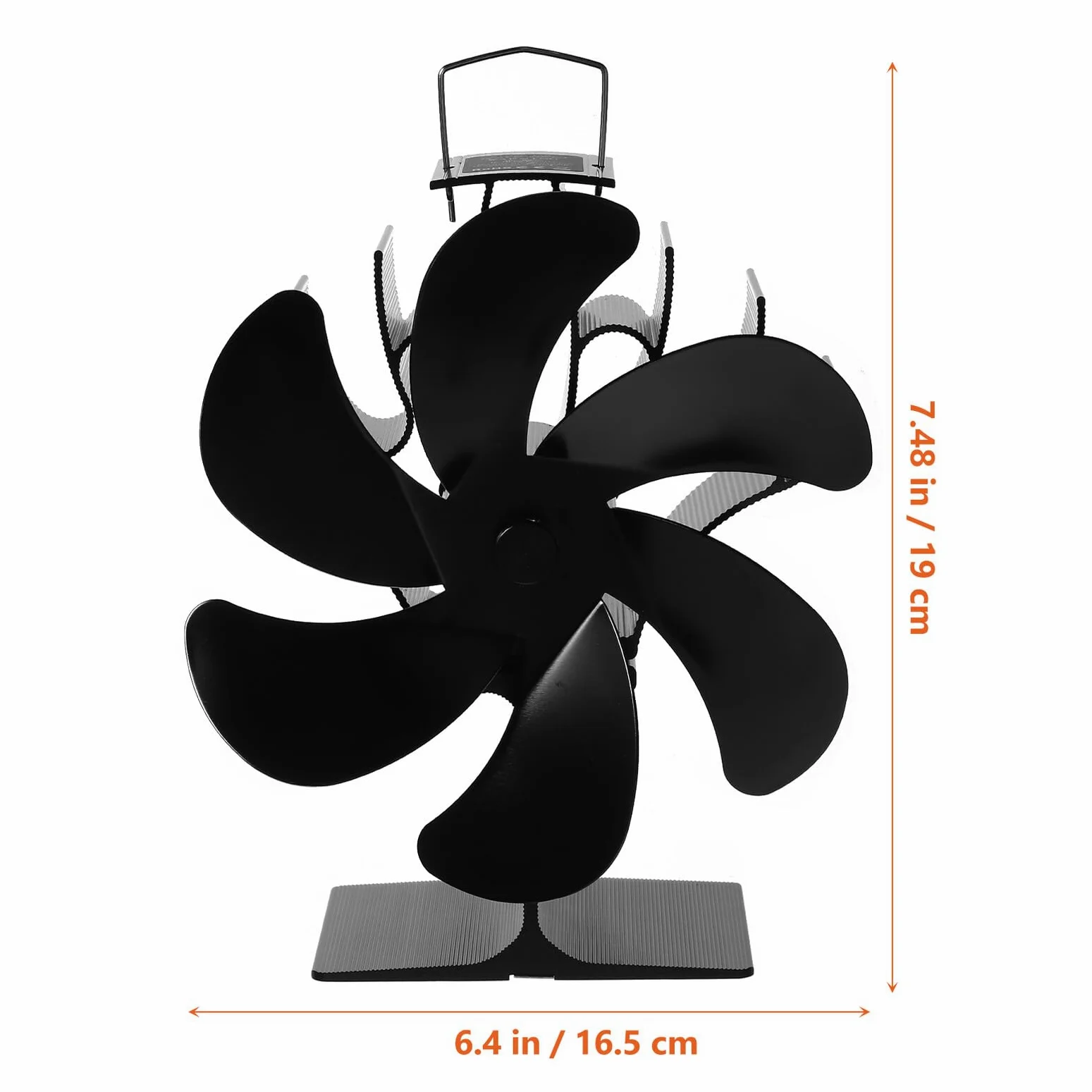 Homoyoyo Ventilatore per Riscaldamento Alimentato a Calore Ventilatore per Focolare Efficiente Distribuisce Aria Calda in Stanza Compatibile con Riscaldamenti a Legna, Gas o Pellet senza Ne